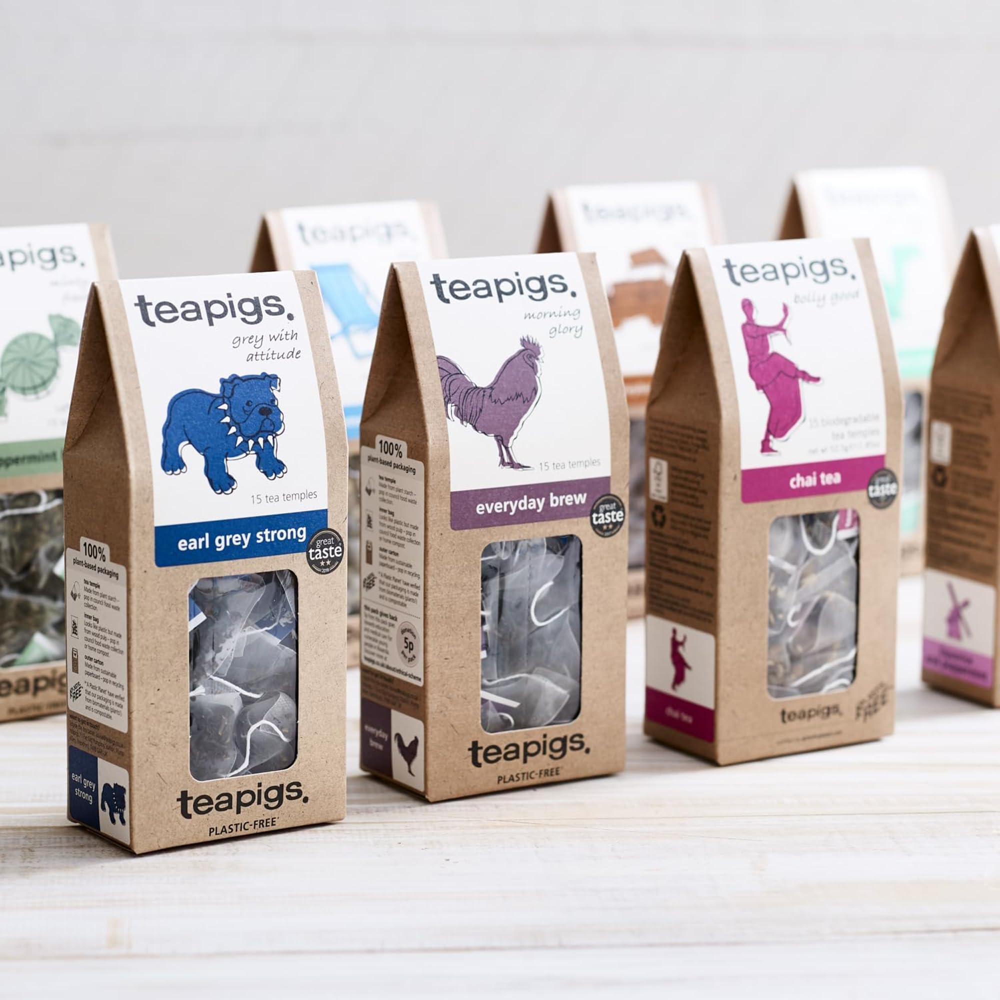 teapigs Mao Feng Green Tea - Pure Whole Leaf Green Tea Bags, Fresh Peachy Flavor, 80°C Brew 3