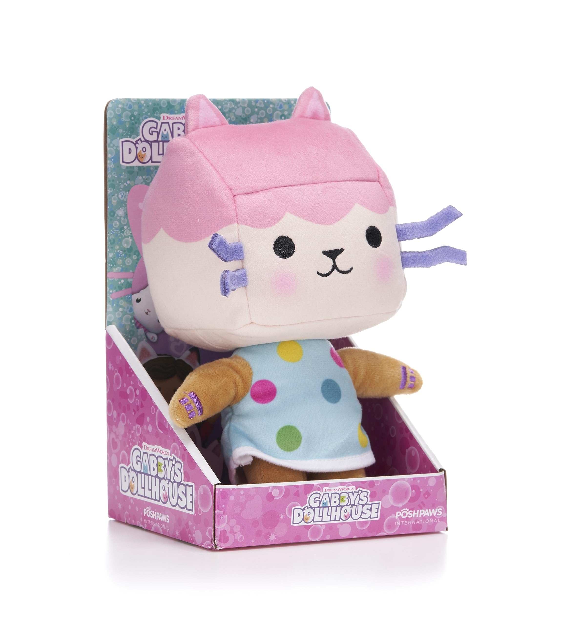Posh Paws Gabby's Dollhouse Baby Box Cat Plush Toy - 10" (25cm) | Officially Licensed | Suitable from Birth 2
