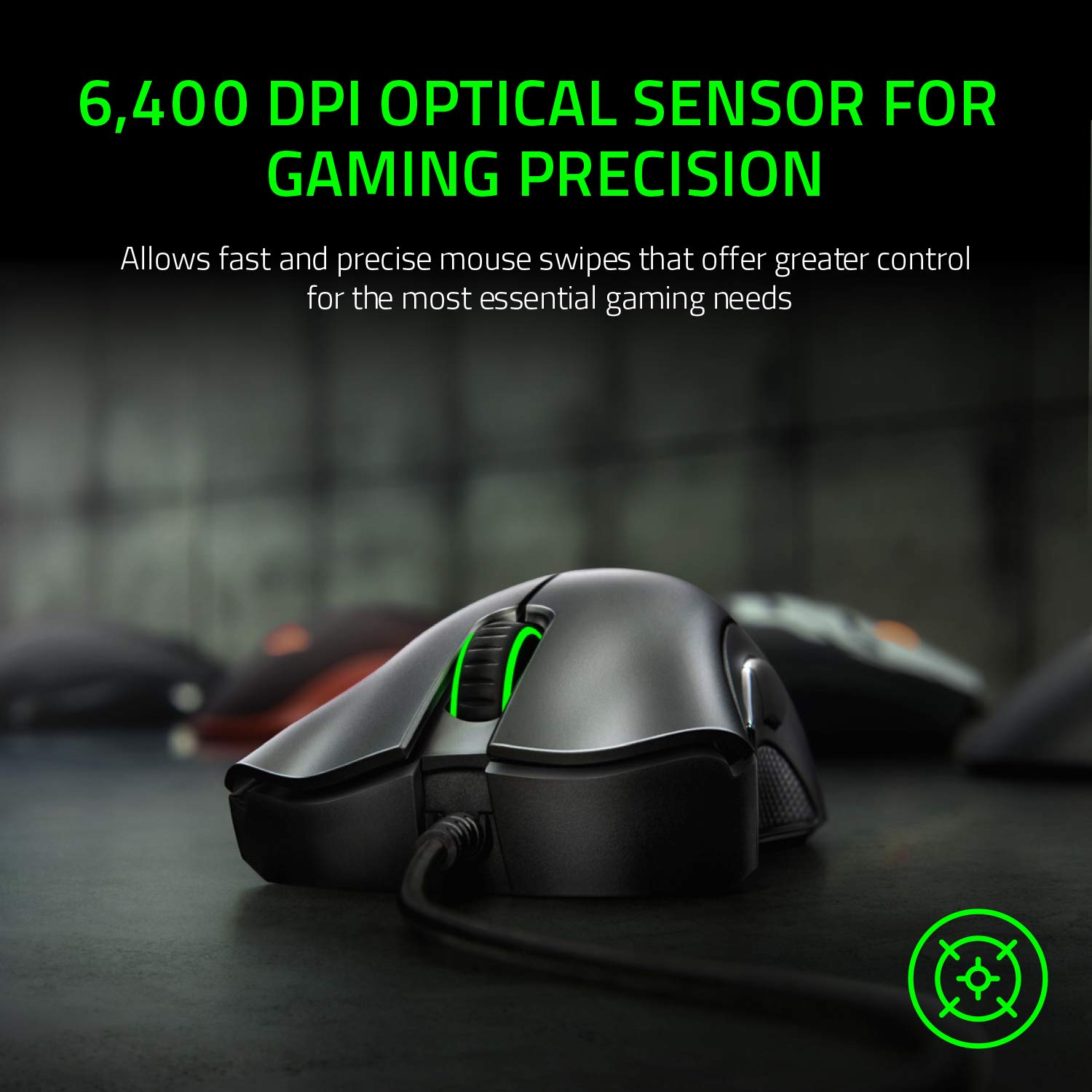 Razer DeathAdder Essential (2021) Wired Gaming Mouse - 6400 DPI Optical Sensor | 5 Buttons | Black 2