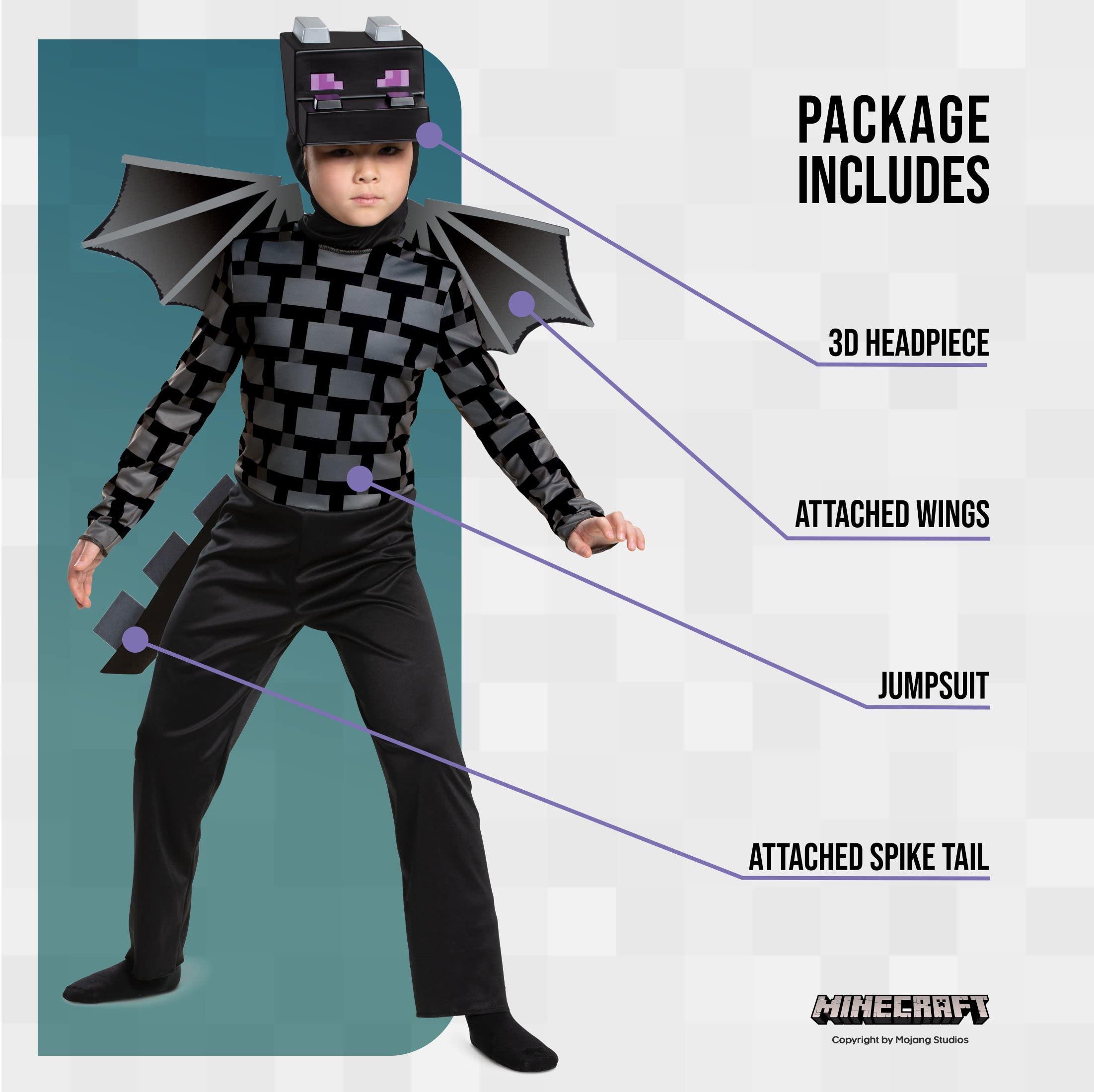 Disguise Ender Dragon Costume - Medium Kids 4