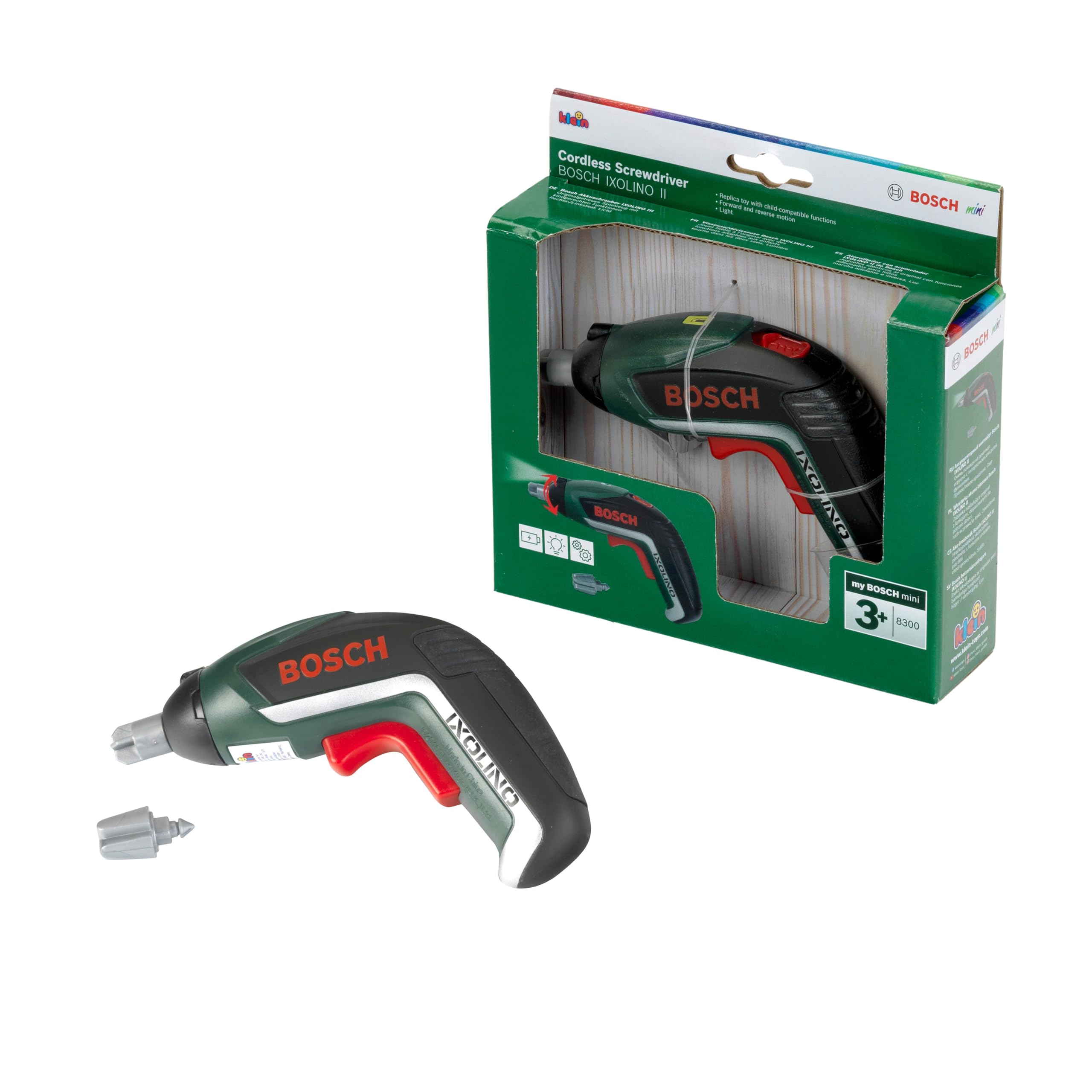 Theo Klein Bosch Ixolino II Cordless Screwdriver Toy - Realistic Sounds & Lights | Ages 3+ | Multi-Colored 5