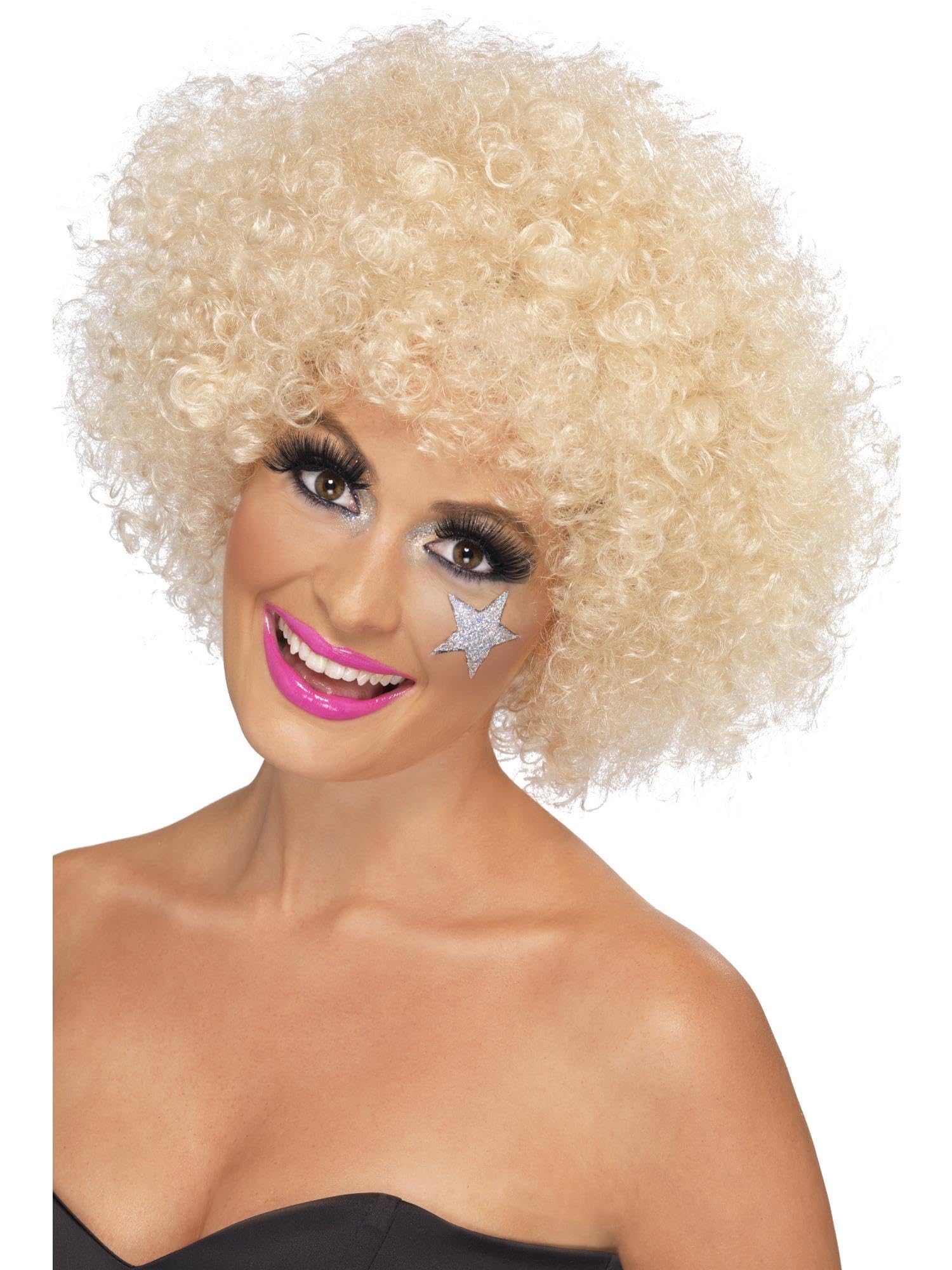 Smiffys 70s Funky Afro Wig - Blonde | One Size | 120g