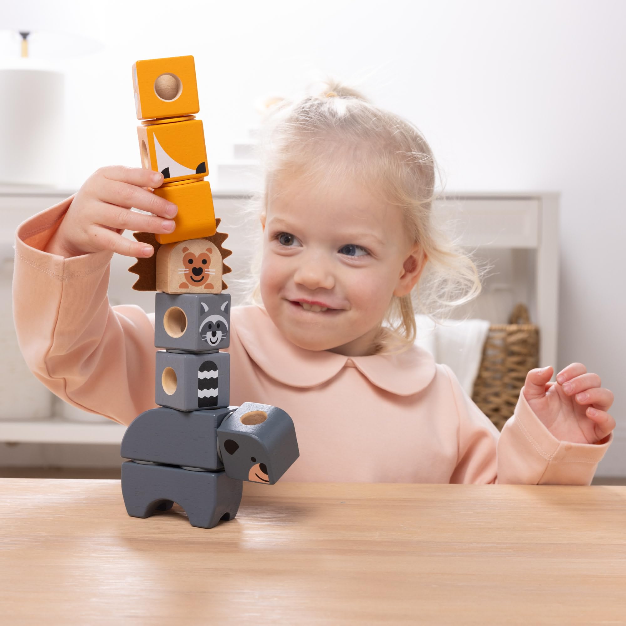 Melissa & Doug Blockables Woodland Friends Snap And Play Building Set | Ages 2-7 | 16 Pieces 2