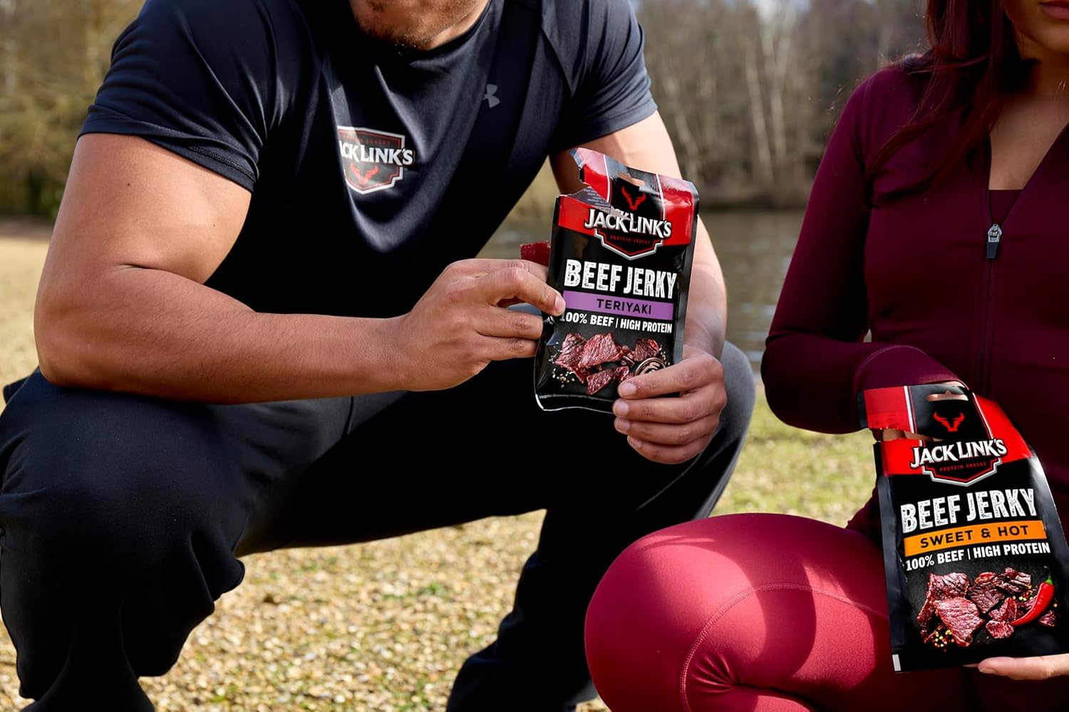 Jack Link's Beef Jerky Sweet & Hot - 12 x 40g Packs | High Protein Snack 3