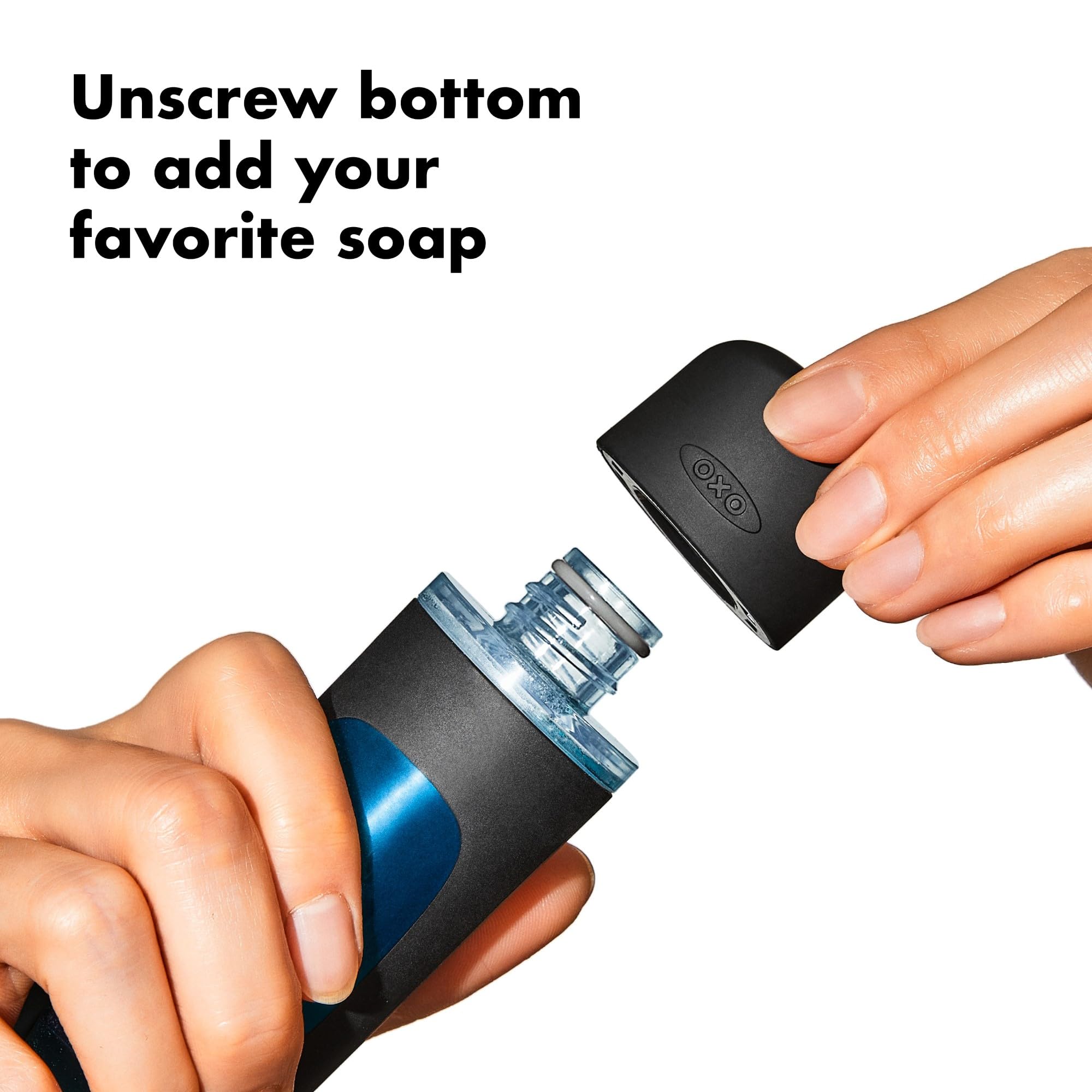 OXO Good Grips Soap Dispensing Dish Brush - Durable Nylon Bristles | Non-Slip Grip | White 4