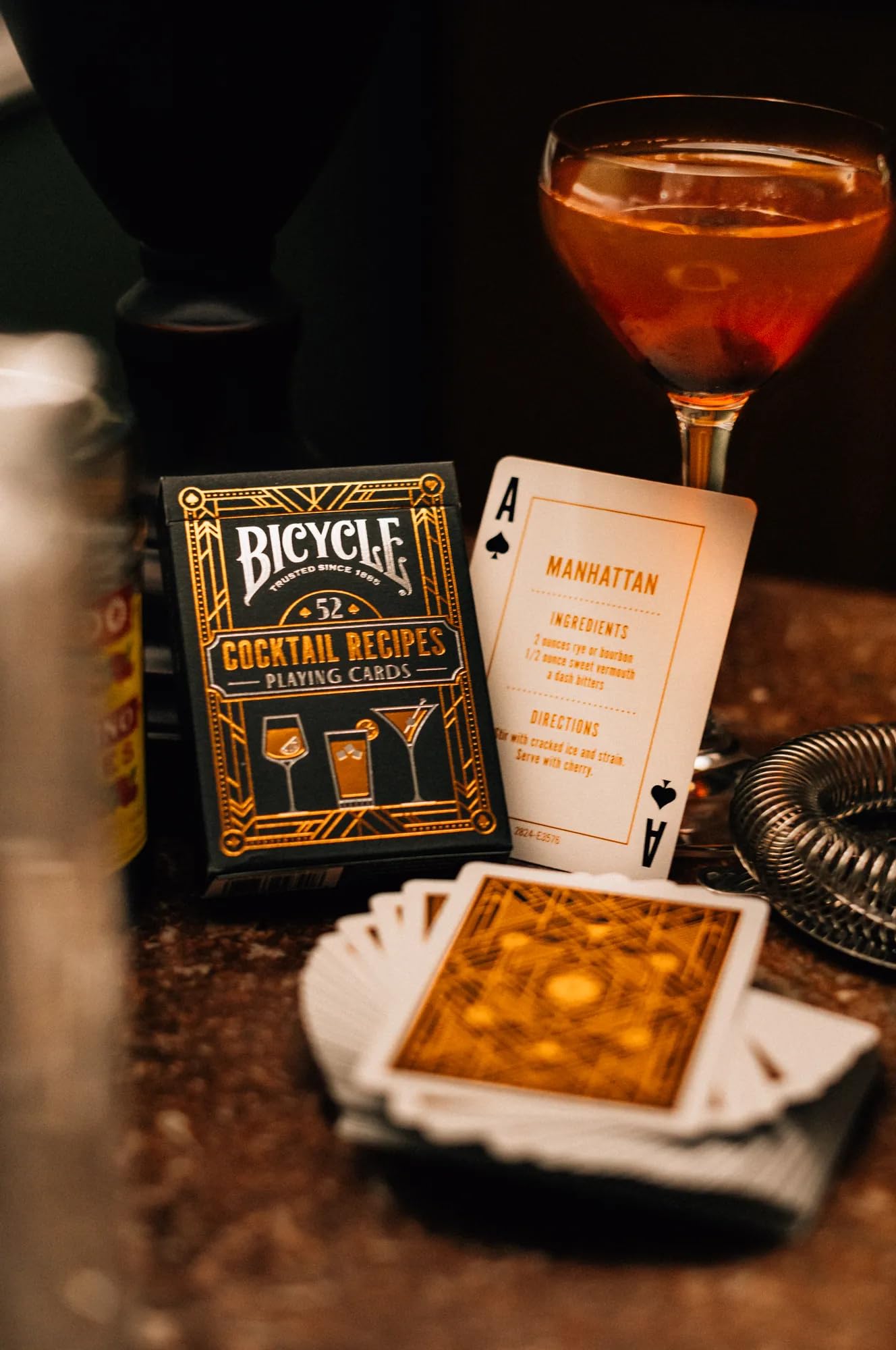 Bicycle Cocktail Playing Cards Deck - 52 Cocktail Recipes | Air Cushion Finish | Made in USA 5