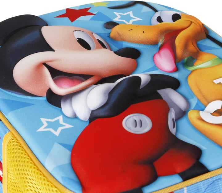 Disney Mickey Mouse Small 3D Backpack (Blue, 26 x 31 cm, 8.5 L)