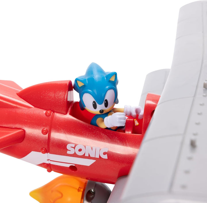 Sonic The Hedgehog Tornado Biplane Playset - 2.5" Sonic Figure Included, Ages 3+