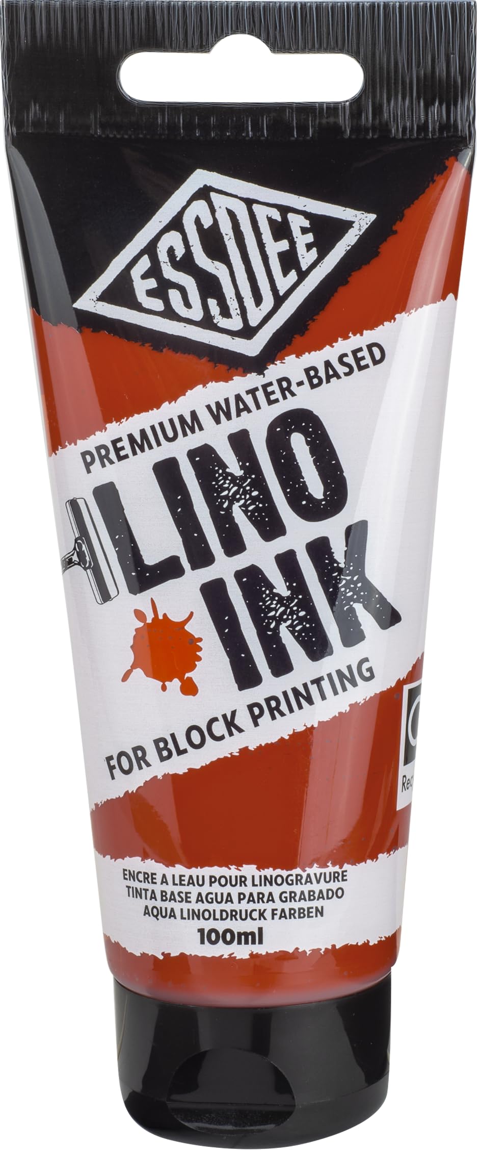ESSDEE Block Printing Ink - Burnt Sienna | Water-Based | 100ml Tube 1