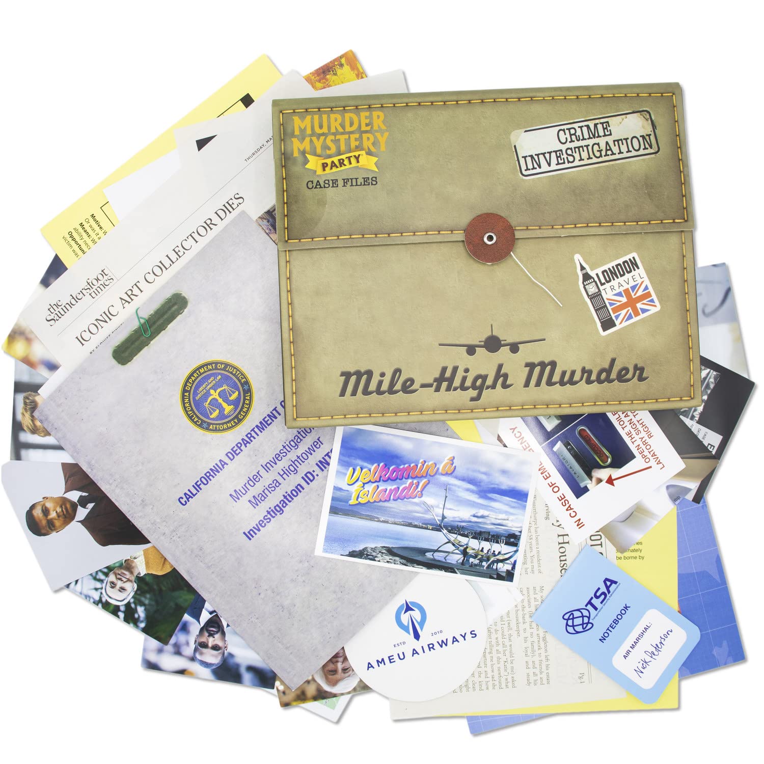 University Games Murder Mystery Case File: Mile High Murder (33284)