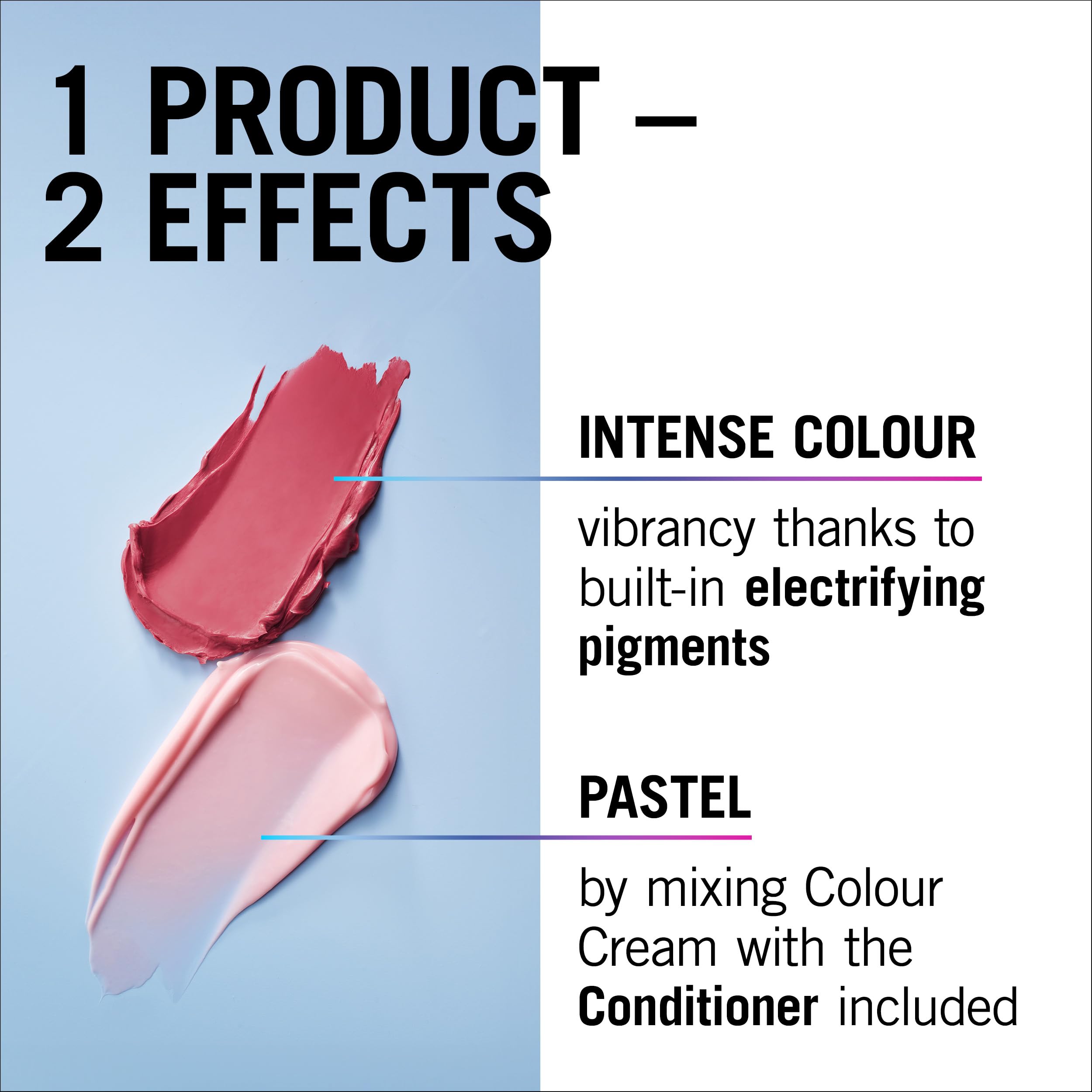 Schwarzkopf LIVE Ultra Brights or Pastels - Dusty Rose 025 Semi-Permanent Hair Colour (50ml)