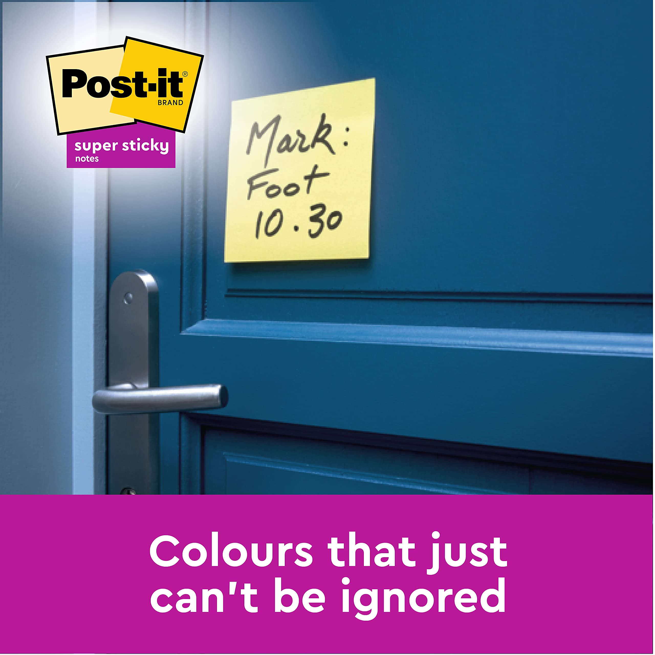 Post-it Super Sticky Notes Pad - Canary Yellow | 2x Sticking Power | 76 x 127 mm | 6 Pads of 90 Sheets 5