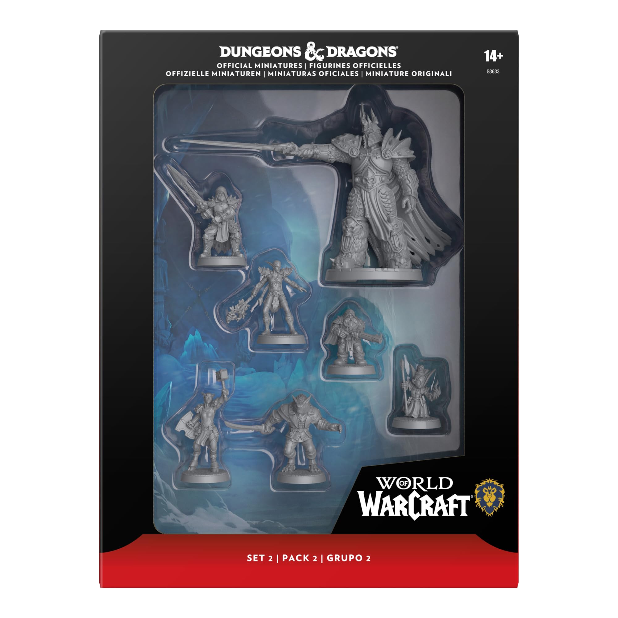 Hasbro Gaming Dungeons & Dragons x World of Warcraft Official Miniatures Set 2 - 7 Figures, 2.8 cm Scale 2