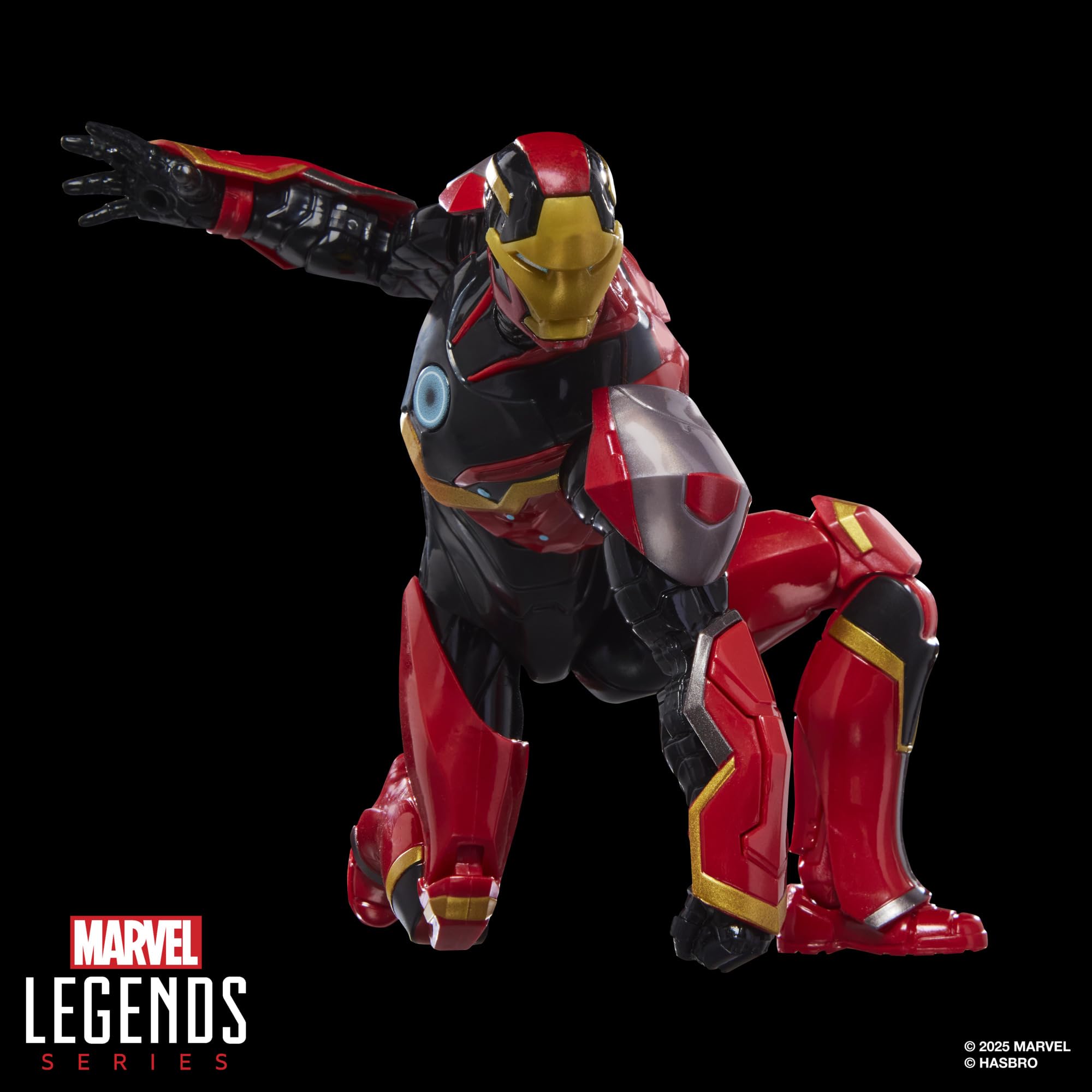 Hasbro Marvel Legends Iron Man (Mark 72) Action Figure - 15-cm Scale, 6 Accessories 10
