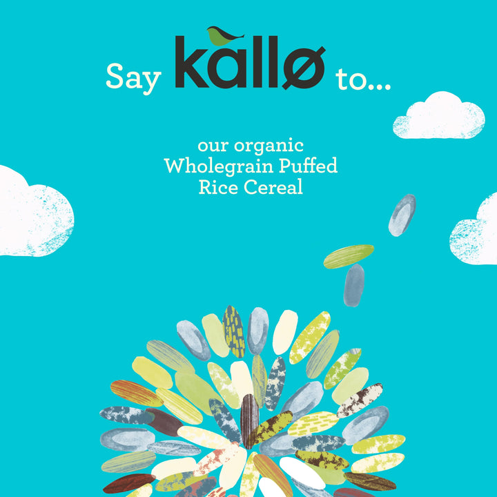 Kallo Gluten Free Organic Wholegrain Puffed Rice Cereal, 225g