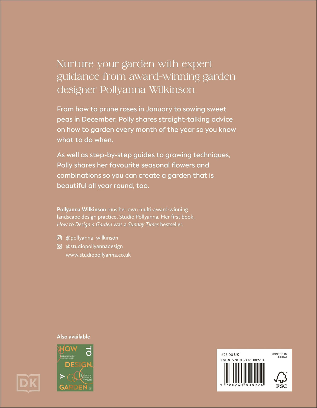 DK - How to Garden: Plan, Plant & Nurture Your Space All Year Round - Hardcover, 224 Pages