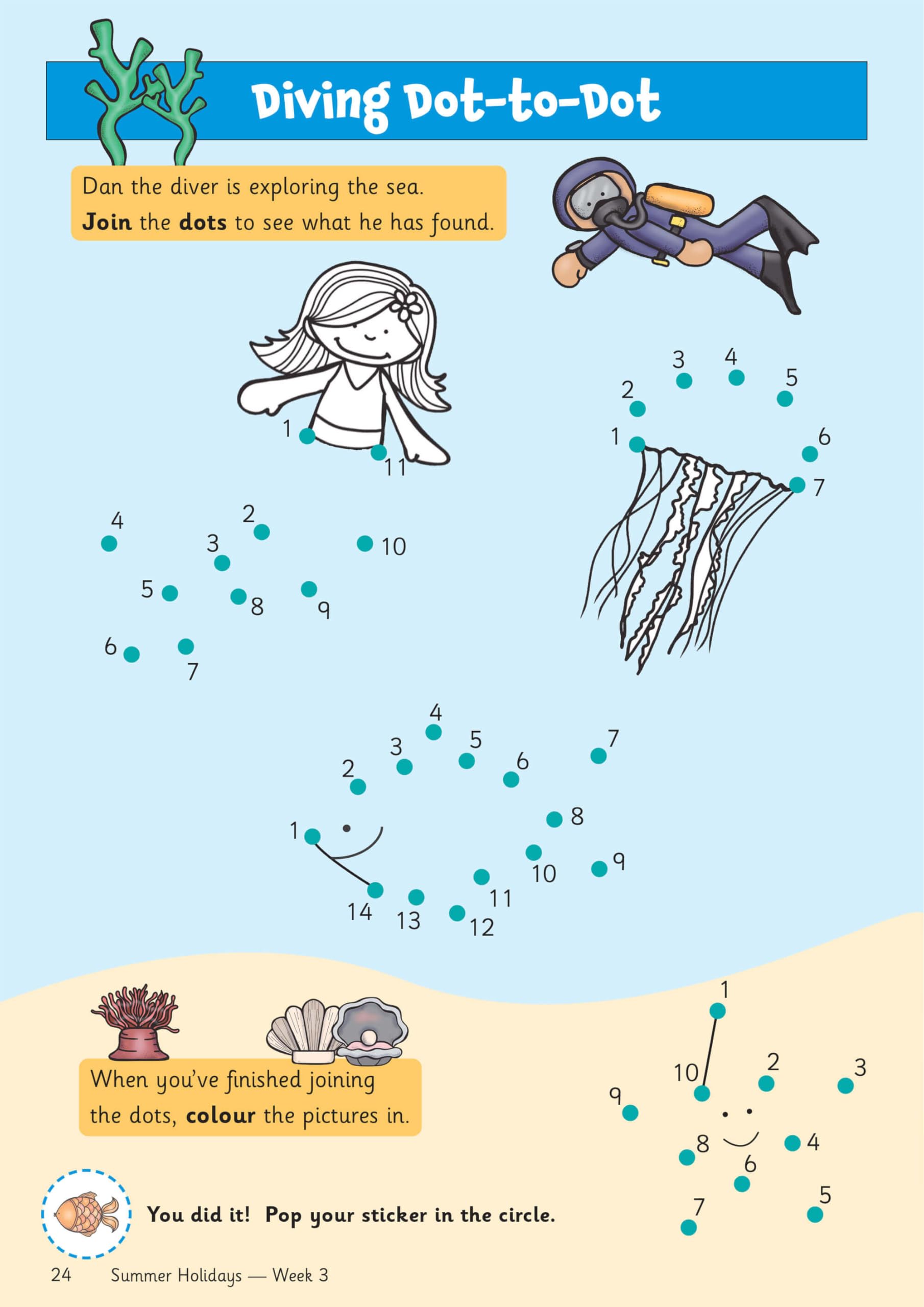 CGP Summer Holidays Activity Workbook - Reception to Year 1 Transition | 64 Pages | English 6