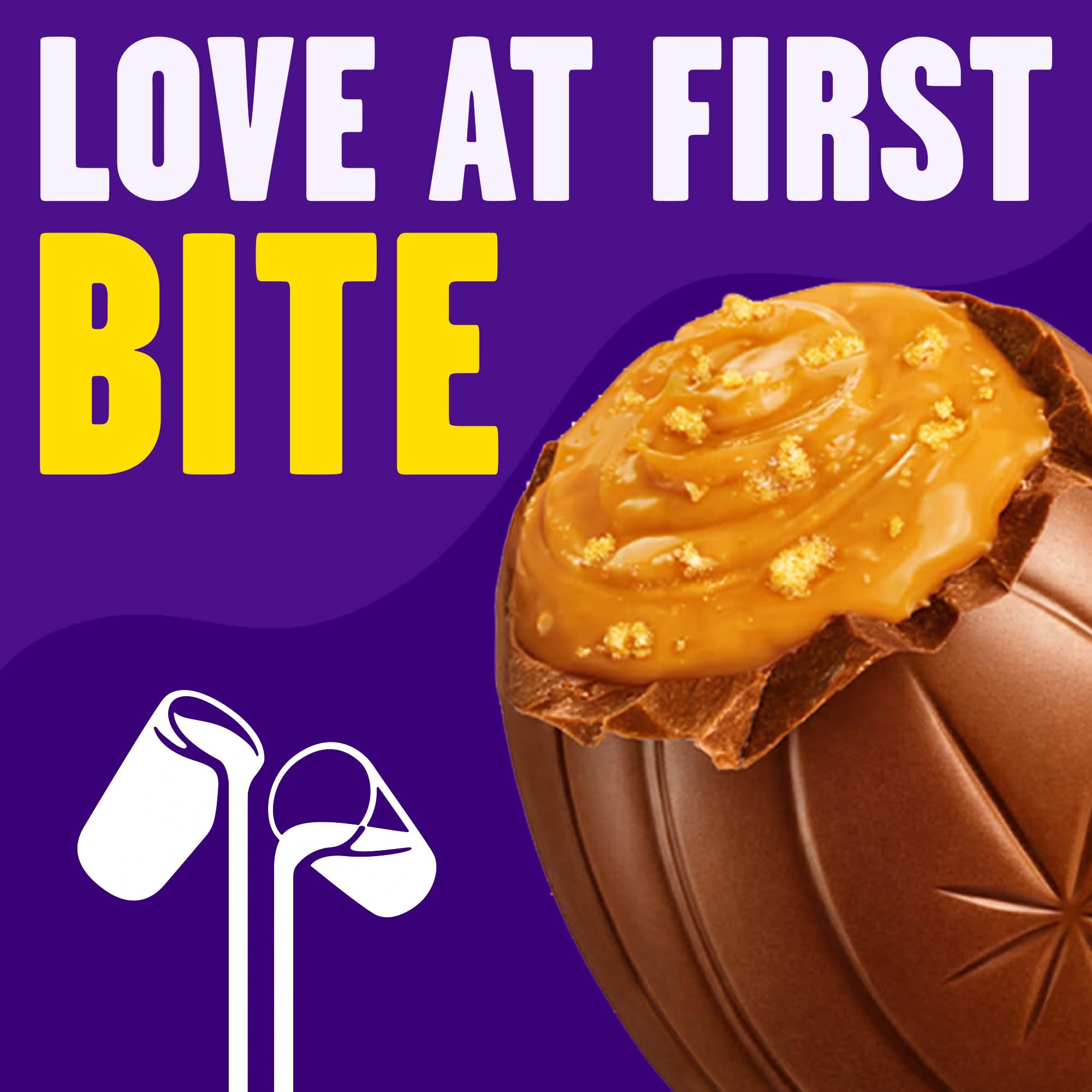 Cadbury Dairy Milk Biscoff Filled Chocolate Egg - Pack of 48 | Filled with Crunchy Lotus Biscoff Spread 4