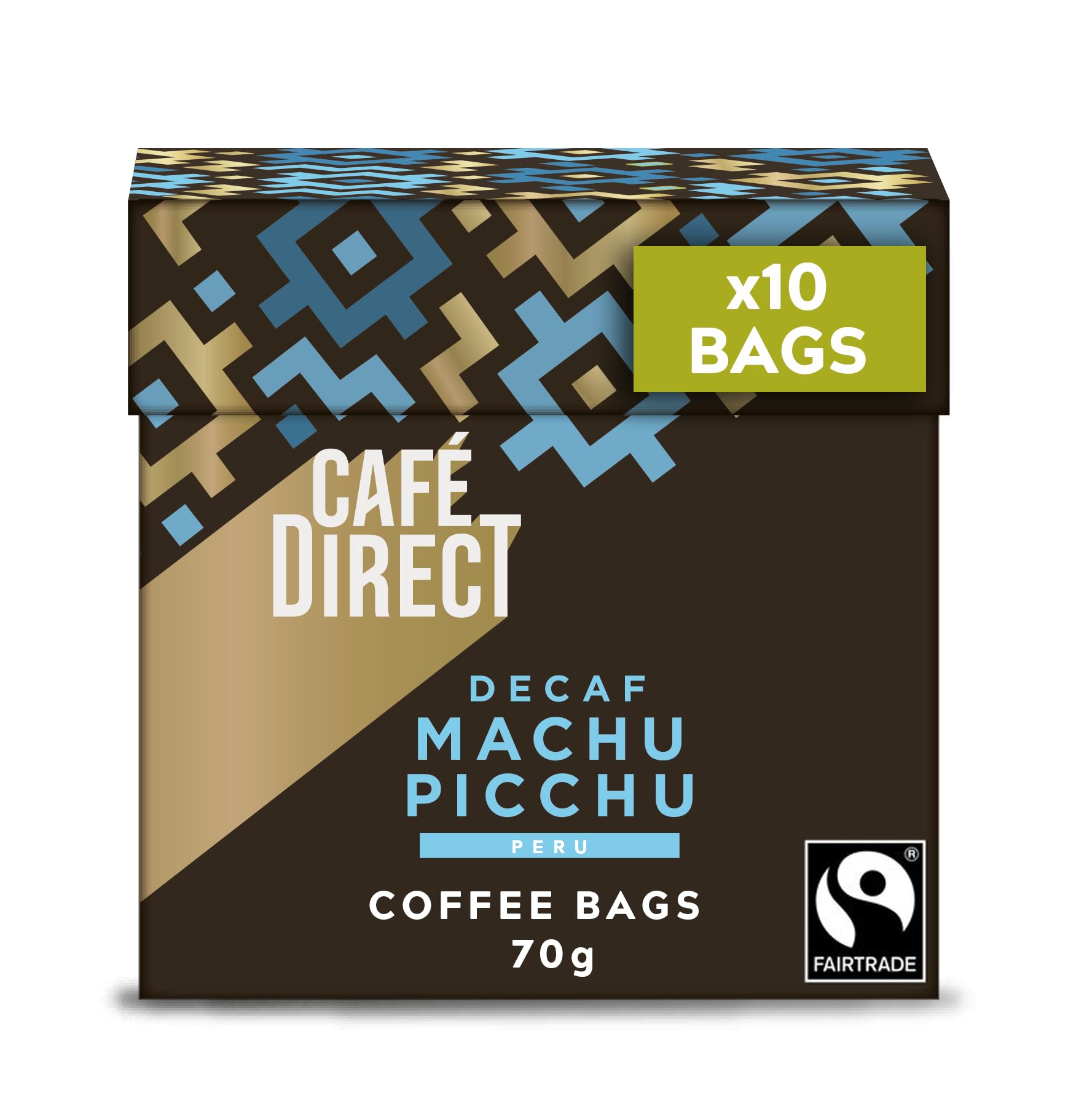 Café Direct Machu Picchu Decaf Coffee Bags - Fairtrade Arabica | 10 x 7g 1