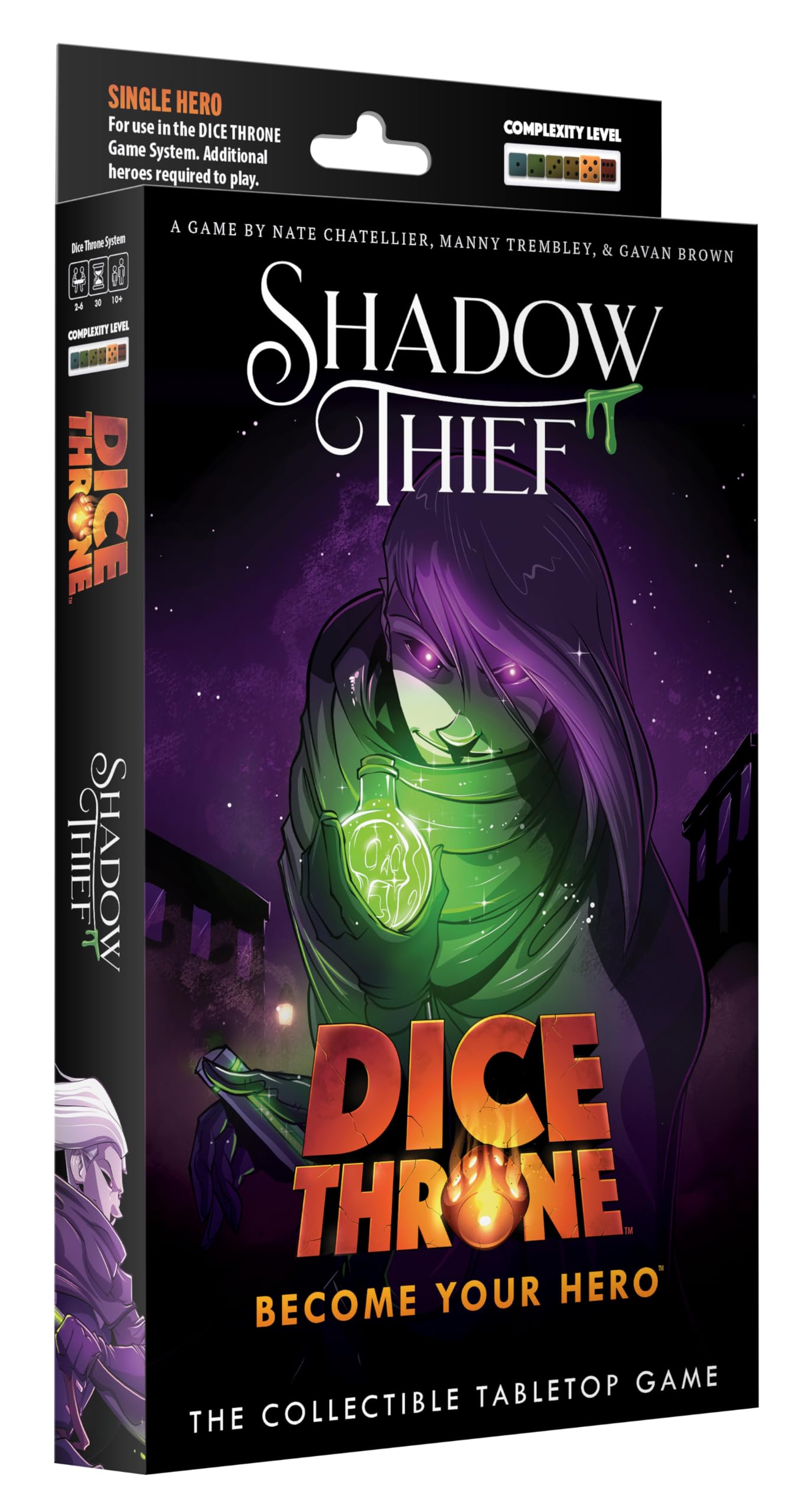 Dice Throne Shadow Thief Hero Pack - Stealth & Poison Playstyle | 2-4 Players | Ages 8+ 1