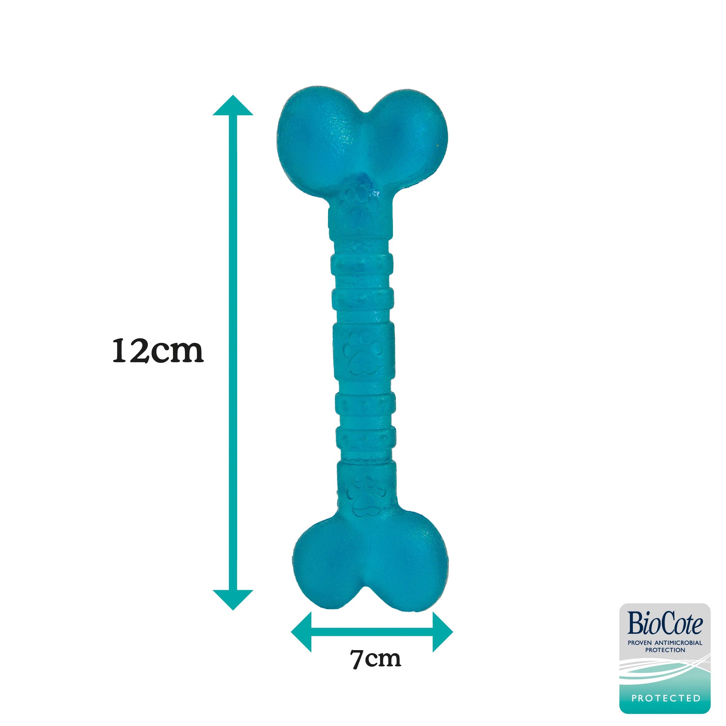 Rosewood Biosafe Puppy Bone Chew Toy - Antimicrobial, Mint Scented, Floats, Teething Relief 3