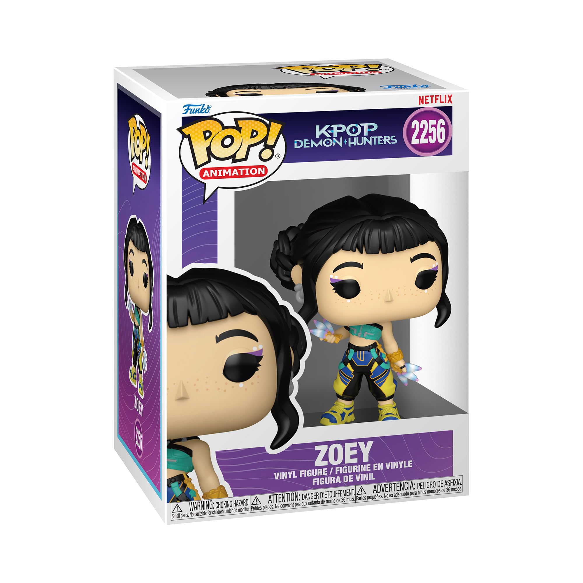 Funko Pop Animation: KPop Demon Hunters - Zoey Chibi Vinyl Figure - 3.75 Inches 1