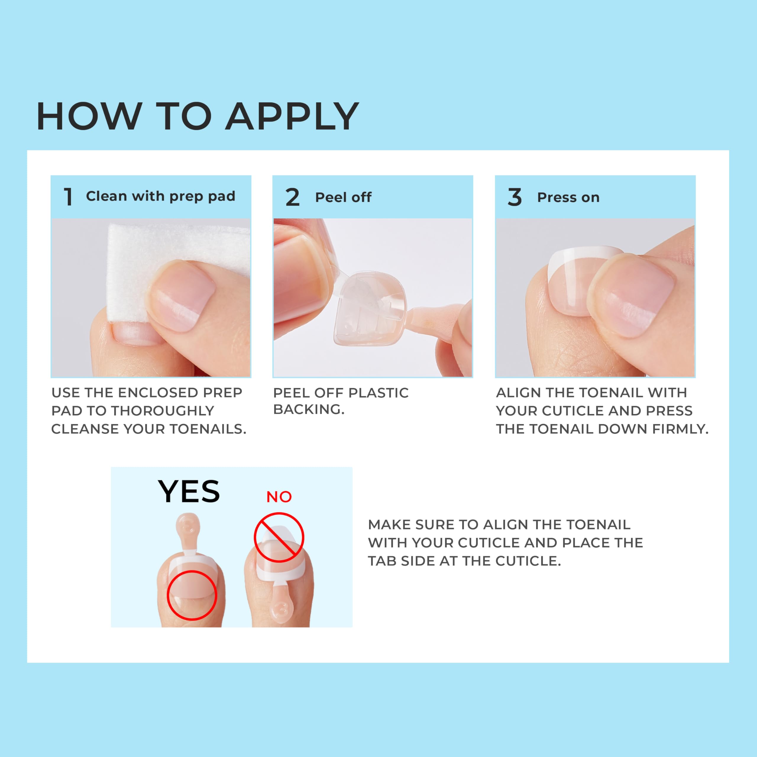 imPRESS Press On Toenails - Blanc Chic White French Short Squoval 24 Count 2