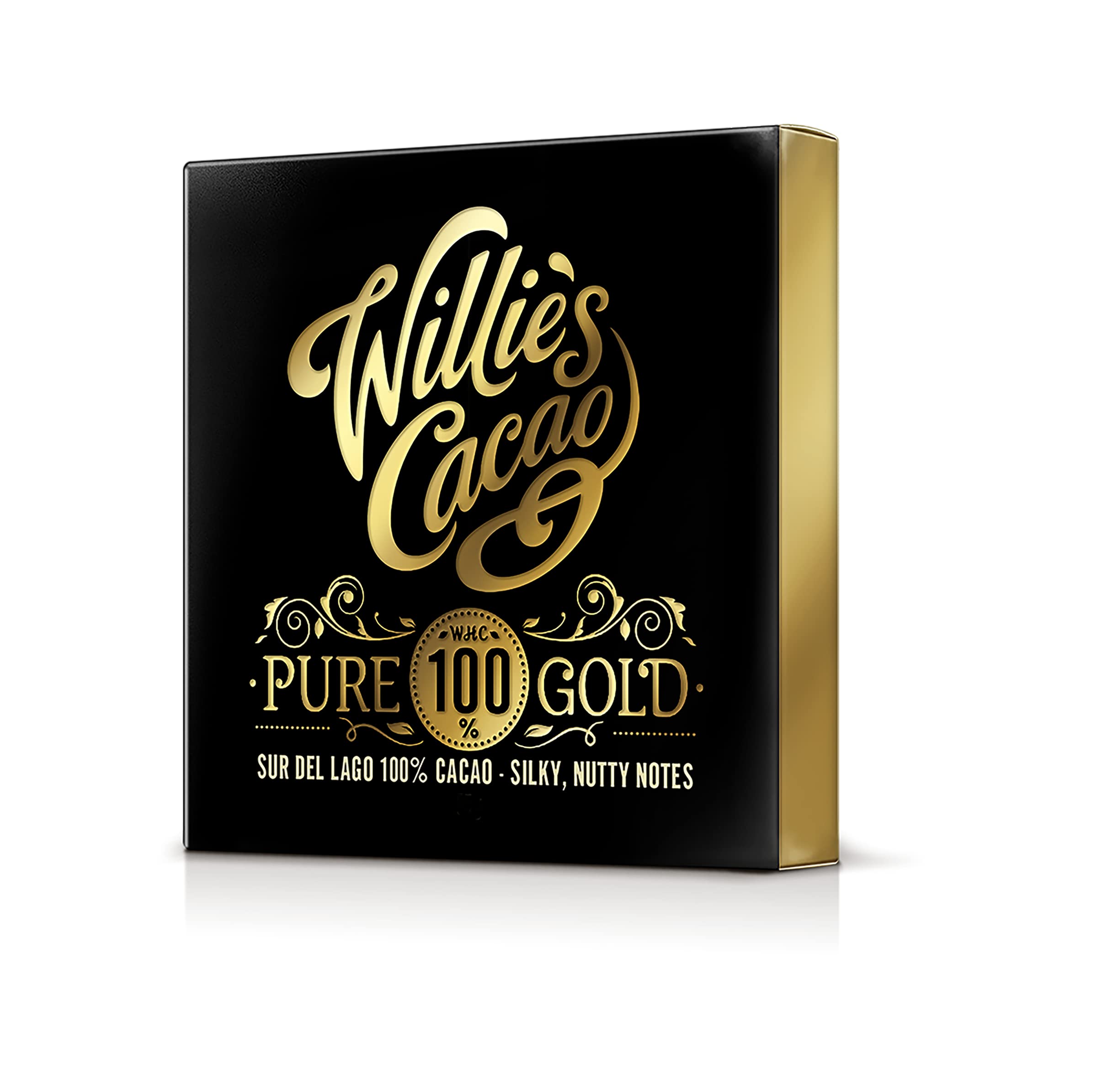 Willie's Cacao - Pure Gold 100% Cocoa Bar - No Added Sugar - Vegan - 40g 5