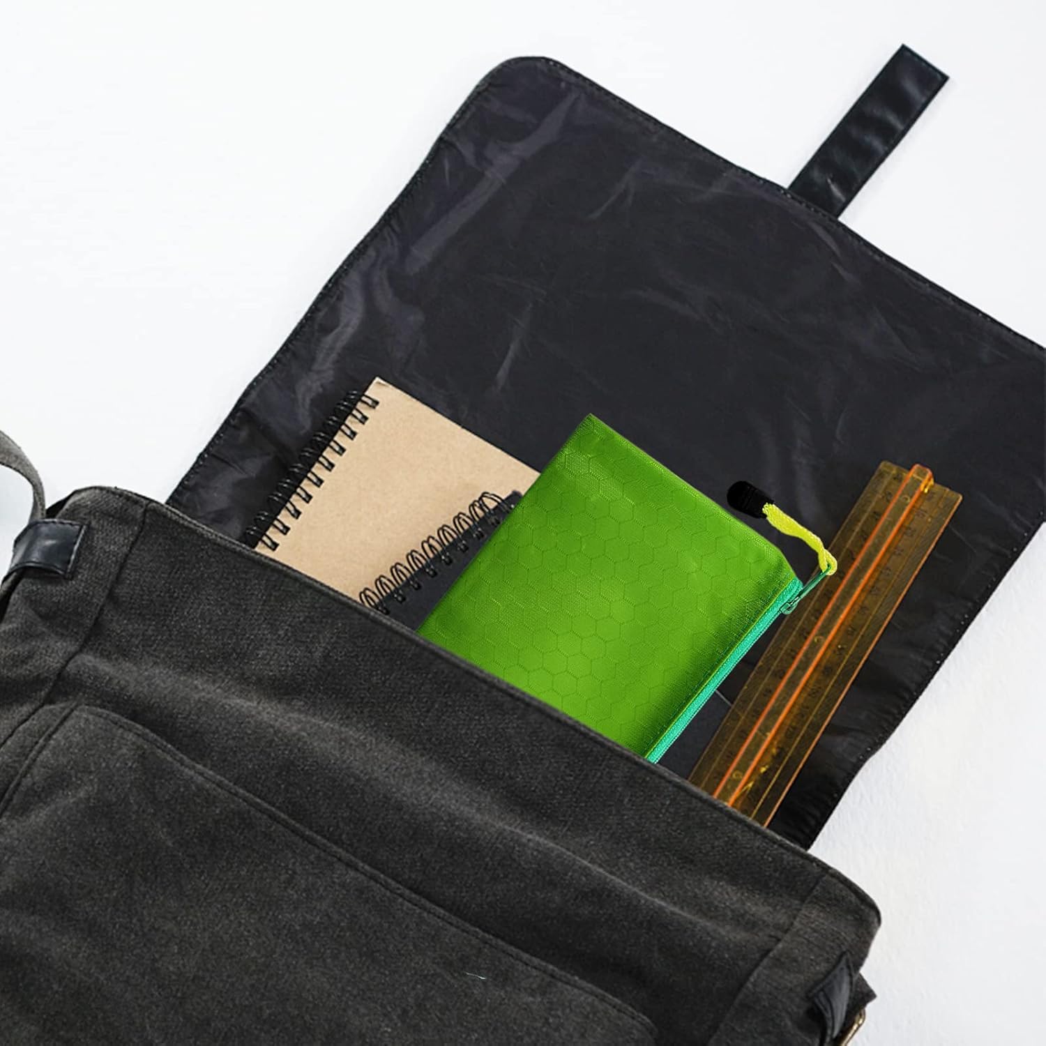 SOUJOY 36PCS Zipper Pencil Pouches - PVC Multicolor Zip File Bags | 22.8x12cm | Waterproof 6