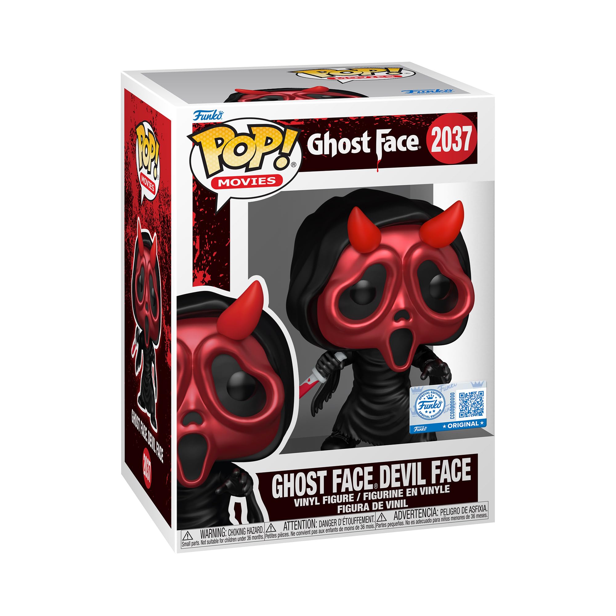 Funko POP! Vinyl: Ghost Face - Devil Mask Metallic Exclusive Figure | 3.75 in | Vinyl 1
