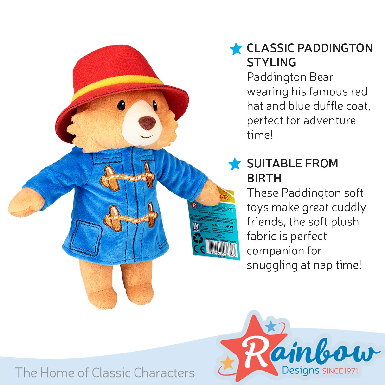 Rainbow Designs Adventures of Paddington Bear Soft Plush Toy | Unisex Children | 22 x 15 x 9 cm 4