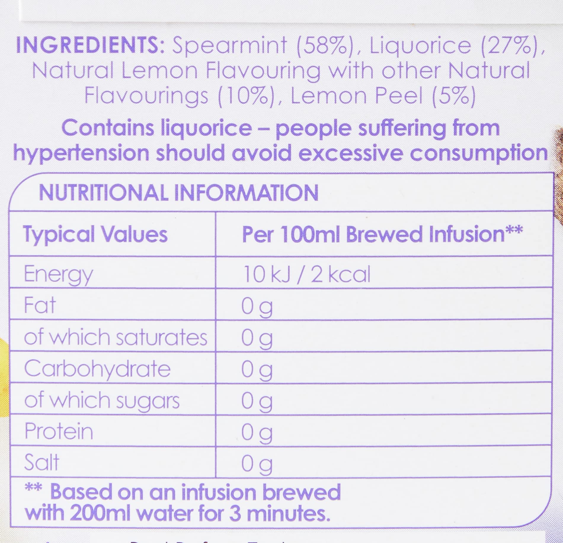 Twinings Liquorice and Spearmint Herbal Tea Bags - 20 Count 4