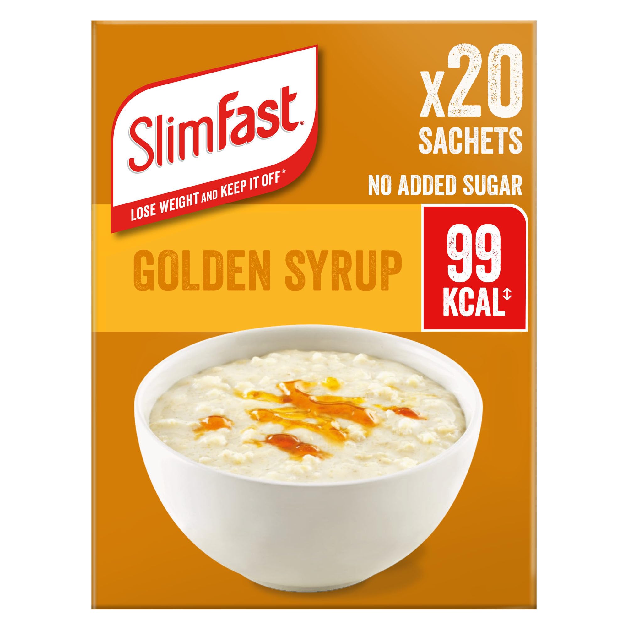 SlimFast Golden Syrup Flavour Porridge, No Added Sugar, High in Protein, 29g 1
