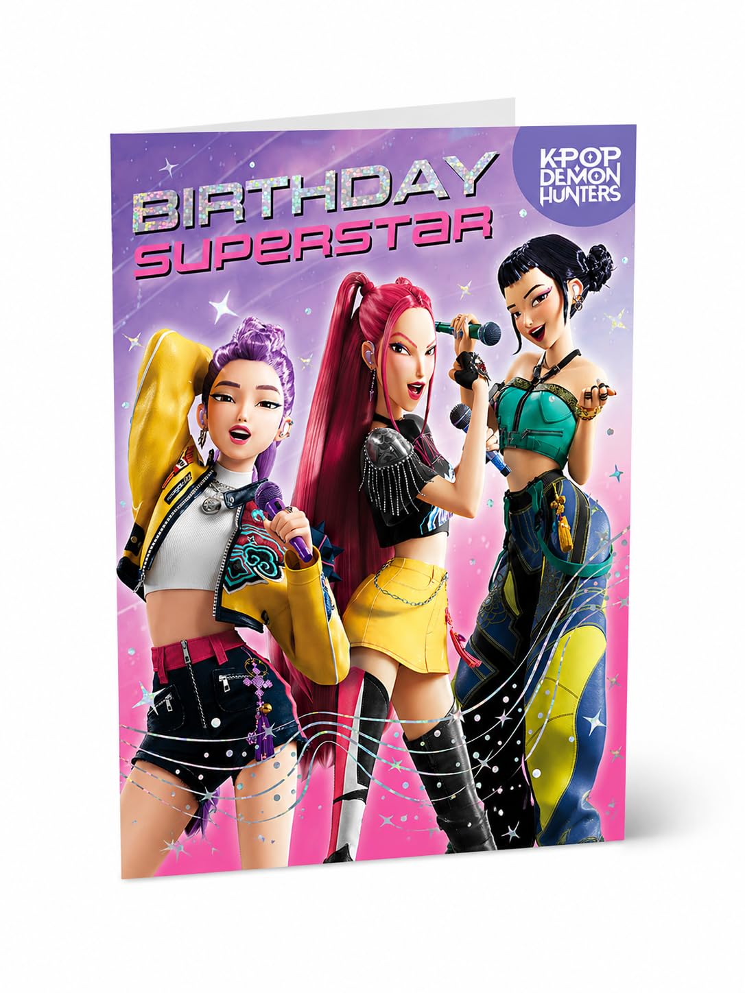 Danilo Promotions LTD KPOP Demon Hunters Birthday Card 'Birthday Superstar' | Multi Color | Standard Size