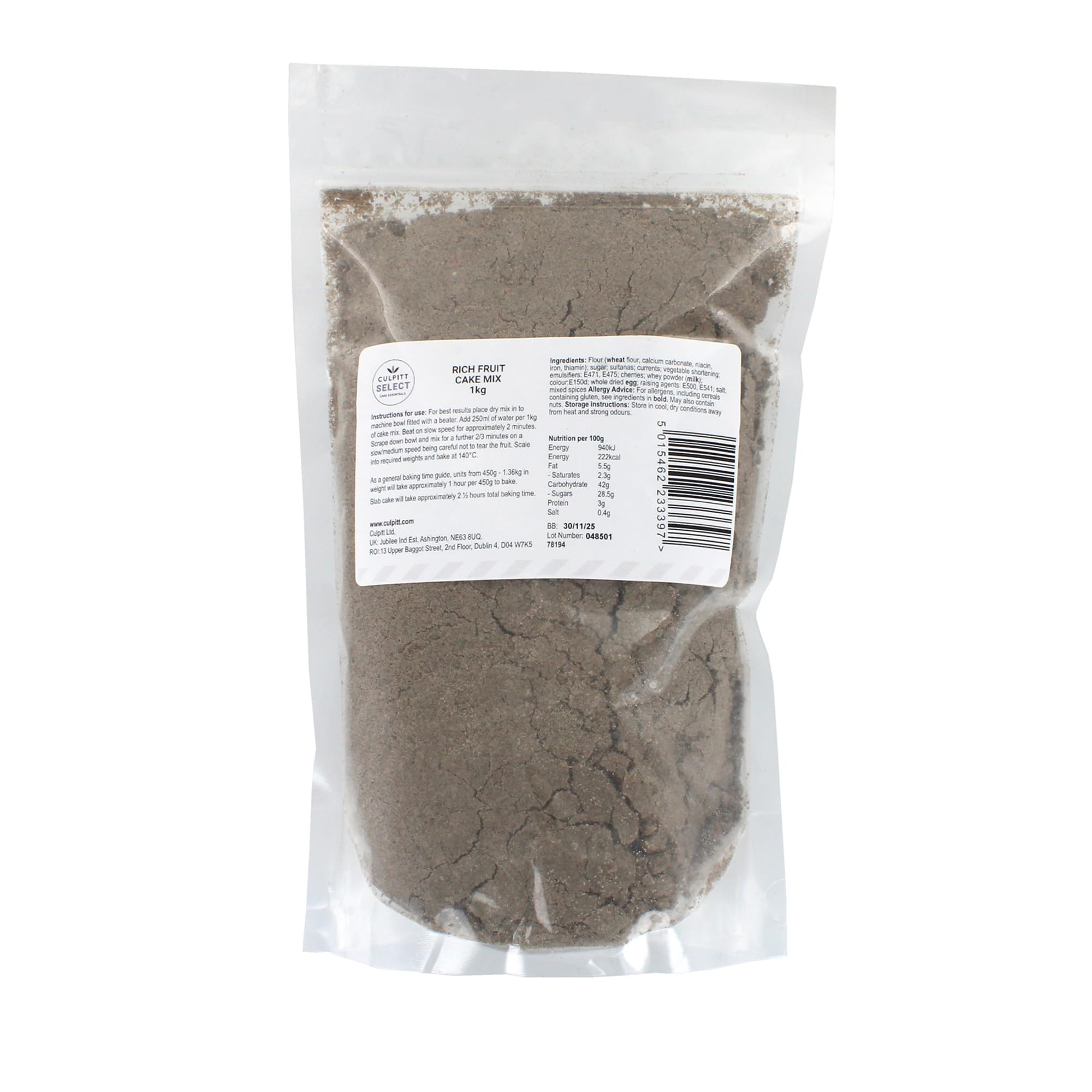 Culpitt Select - Luxury Fruit Cake Mix 1kg 3