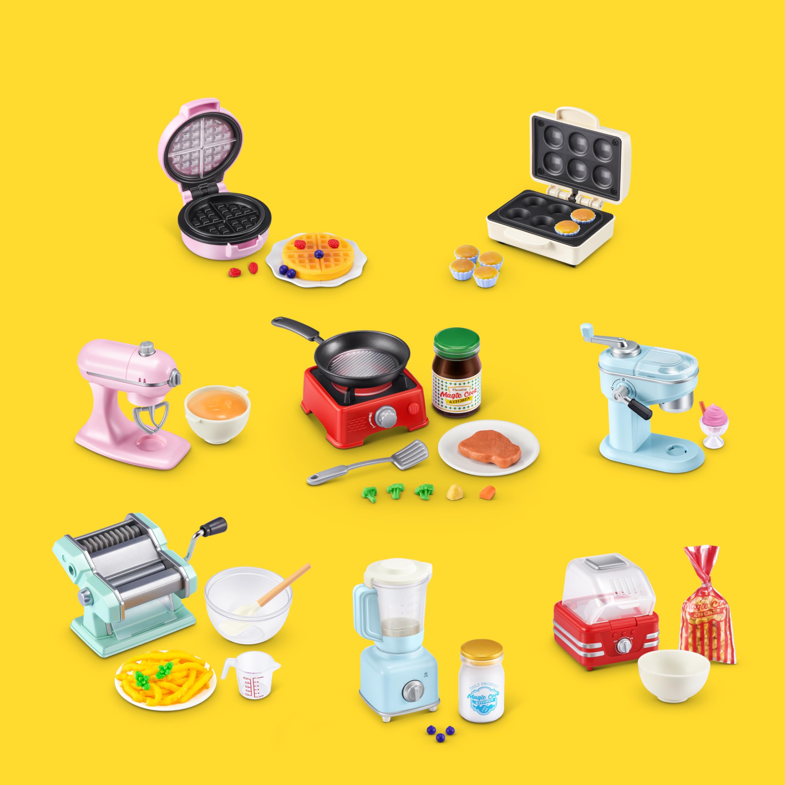 Mini Brands Really Works Magic Cook Kitchen Capsule - Pasta Maker | Series 1 | Ages 3+ 5