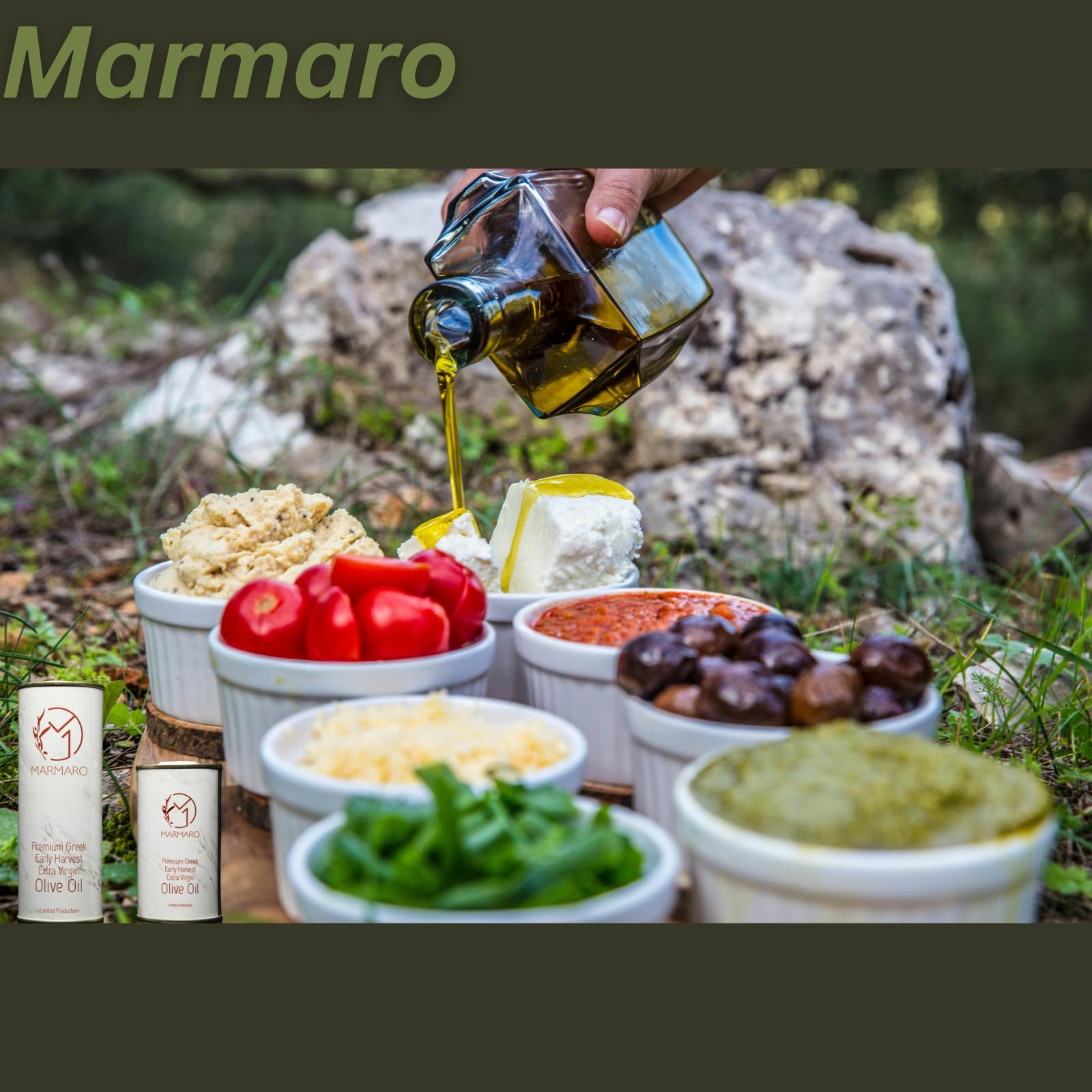 Marmaro Premium Greek Early Harvest Olive Oil - 250ml | Cold Pressed | 0.18 Acidity
