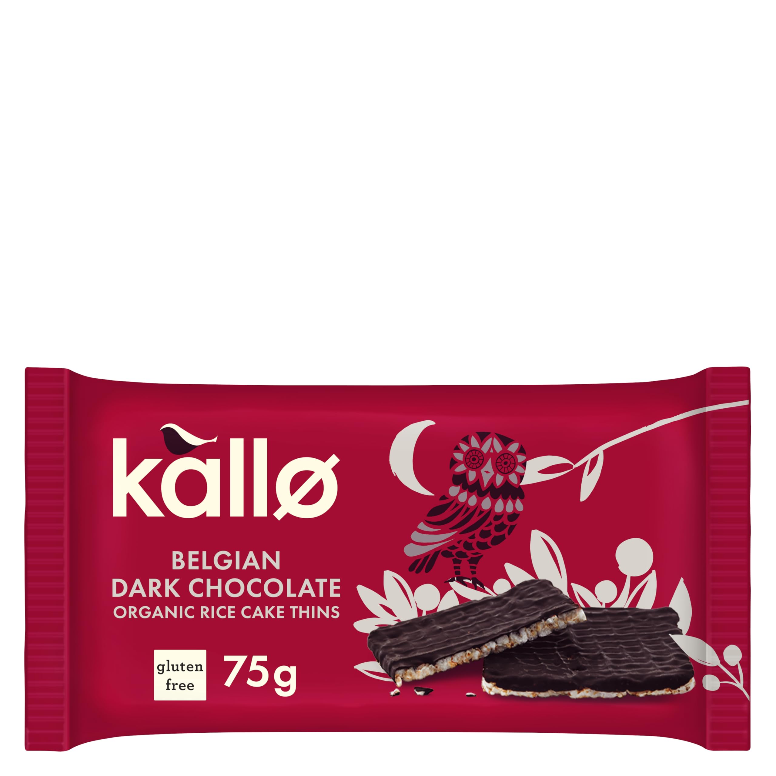 Kallo Organic Rice Cake Thins with Belgian Dark Chocolate | 75g | Gluten Free 1