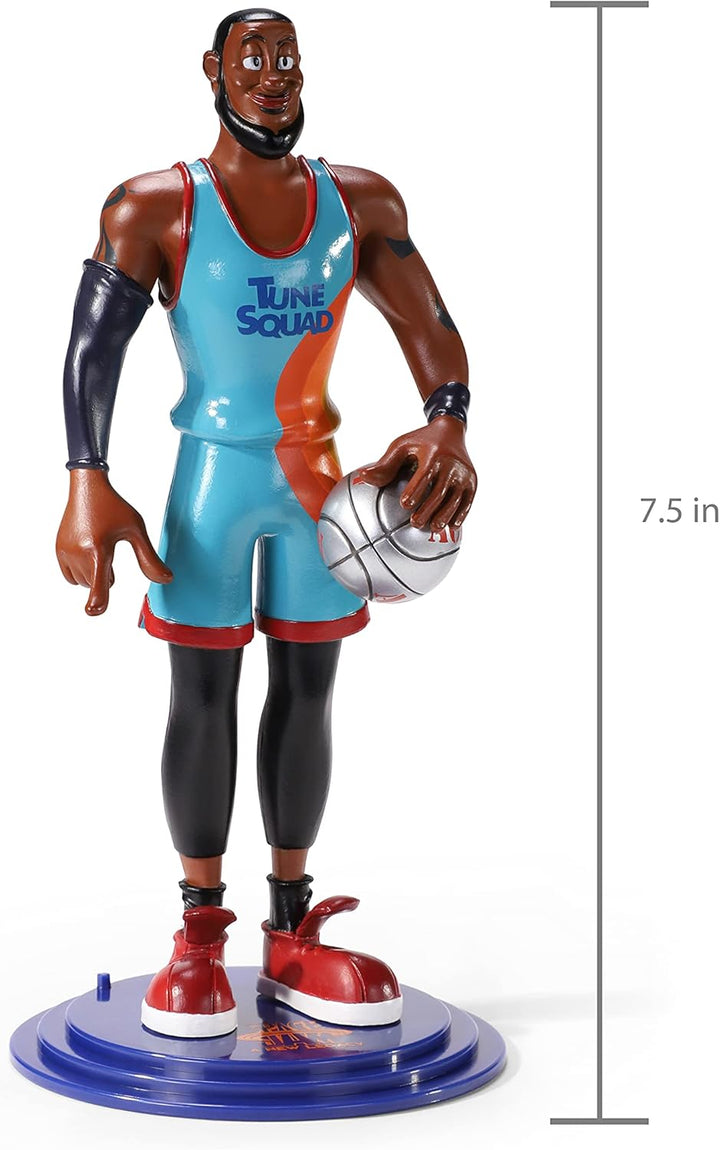 The Noble Collection Space Jam 2: A New Legacy Bendyfigs - LeBron James Poseable Figure (NN9586)