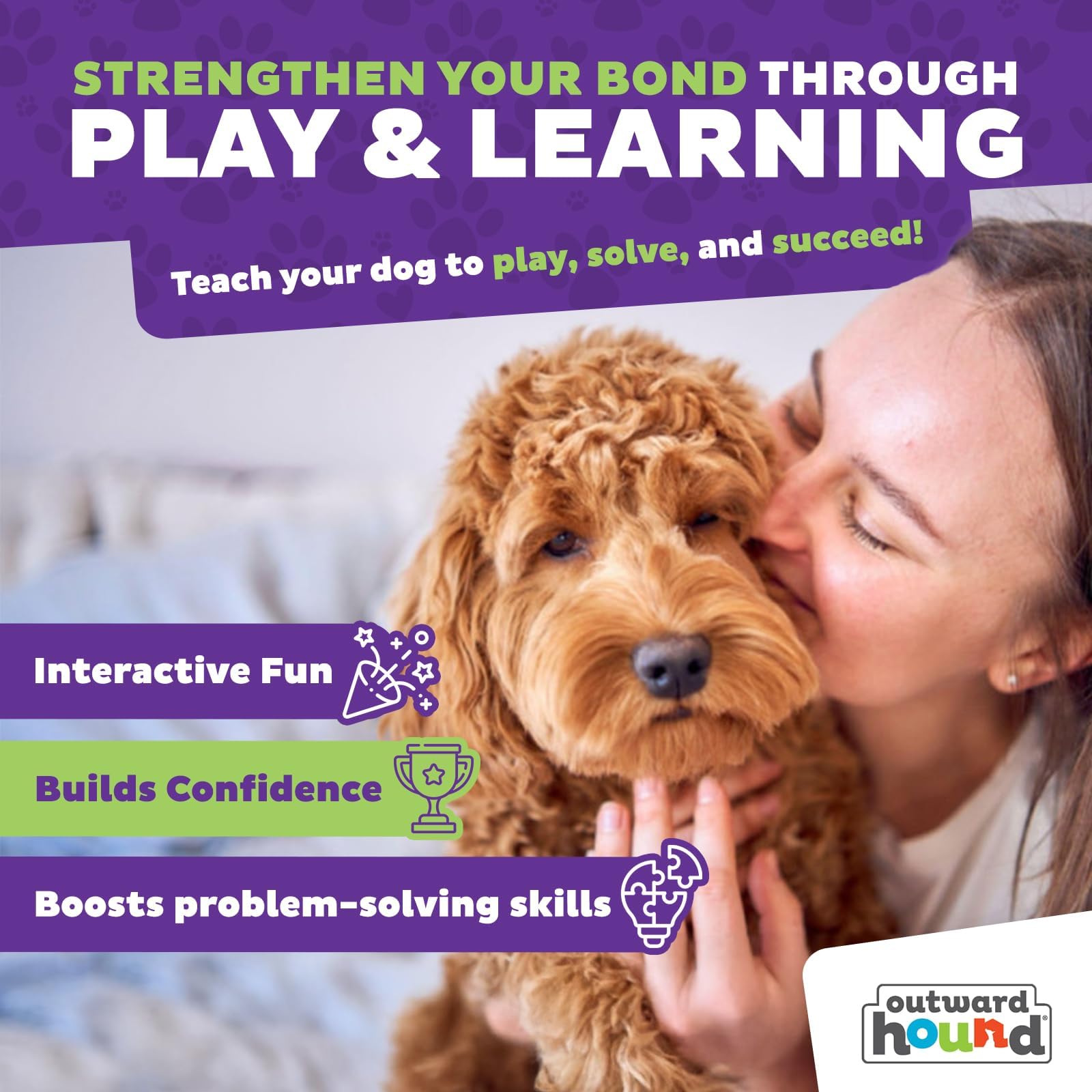 Outward Hound Nina Ottosson MultiPuzzle Interactive Dog Treat Puzzle Toy | Level 4 | Plastic 5