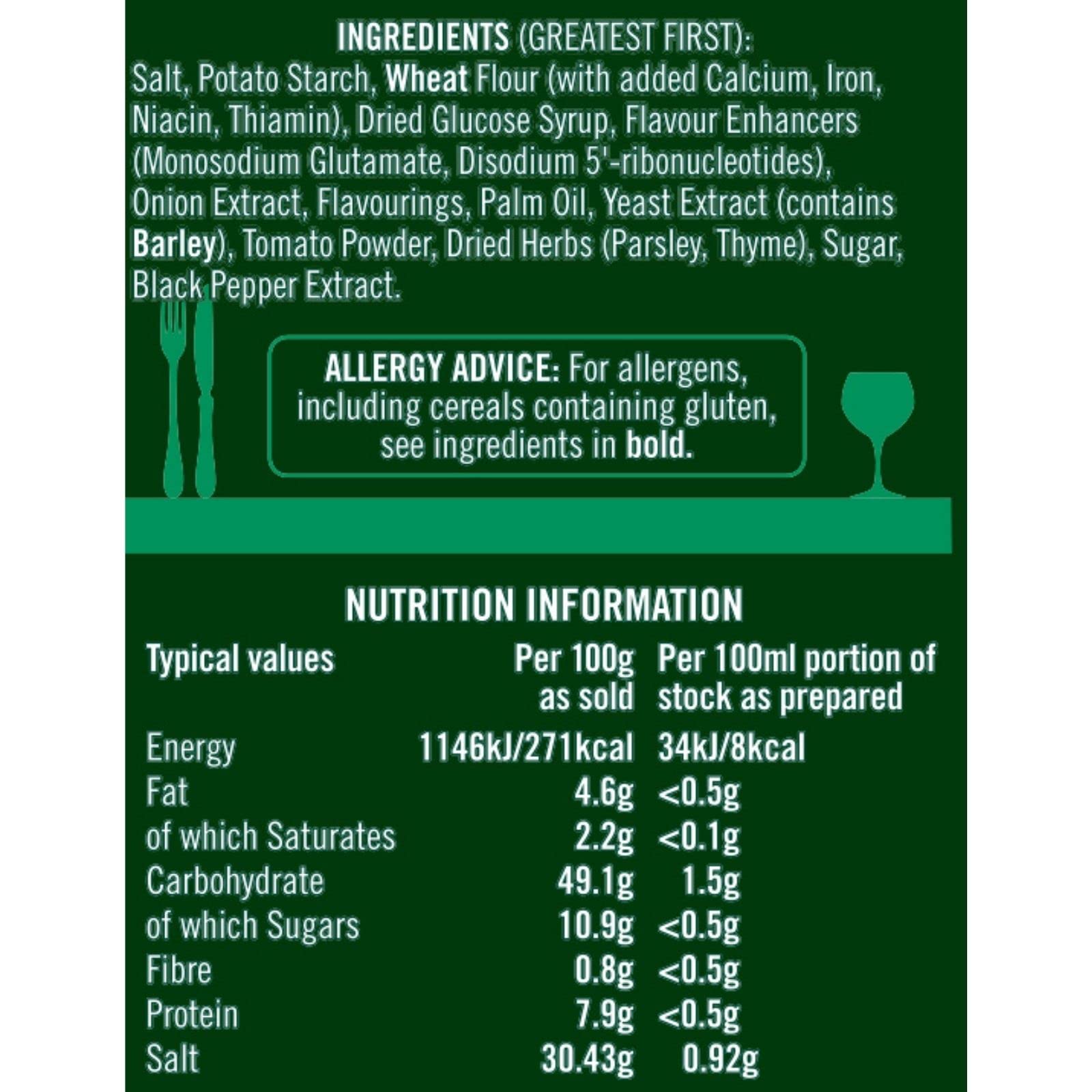 OXO Vegetable Stock Cubes - Plant-Based & Vegan, 60 Cubes, 378g 2