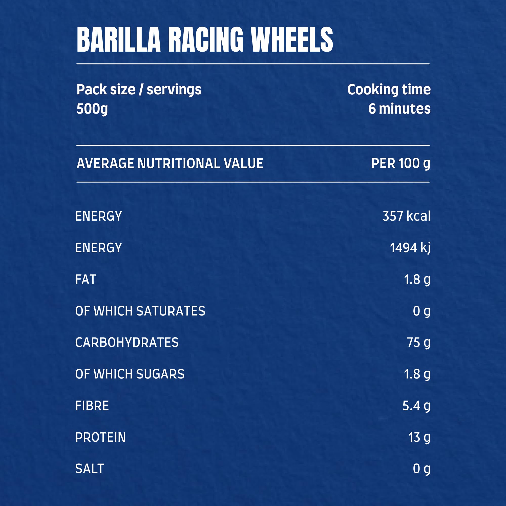 Barilla F1 Limited Edition Short Pasta - 500g 3
