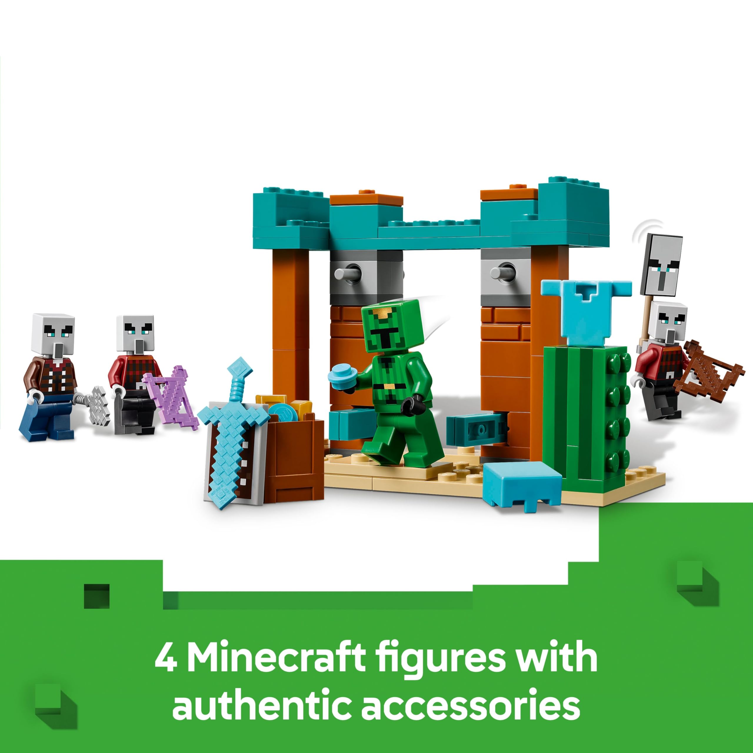 LEGO Minecraft The Illager Desert Patrol Set 21267 | Building Toy for Ages 7+ 4