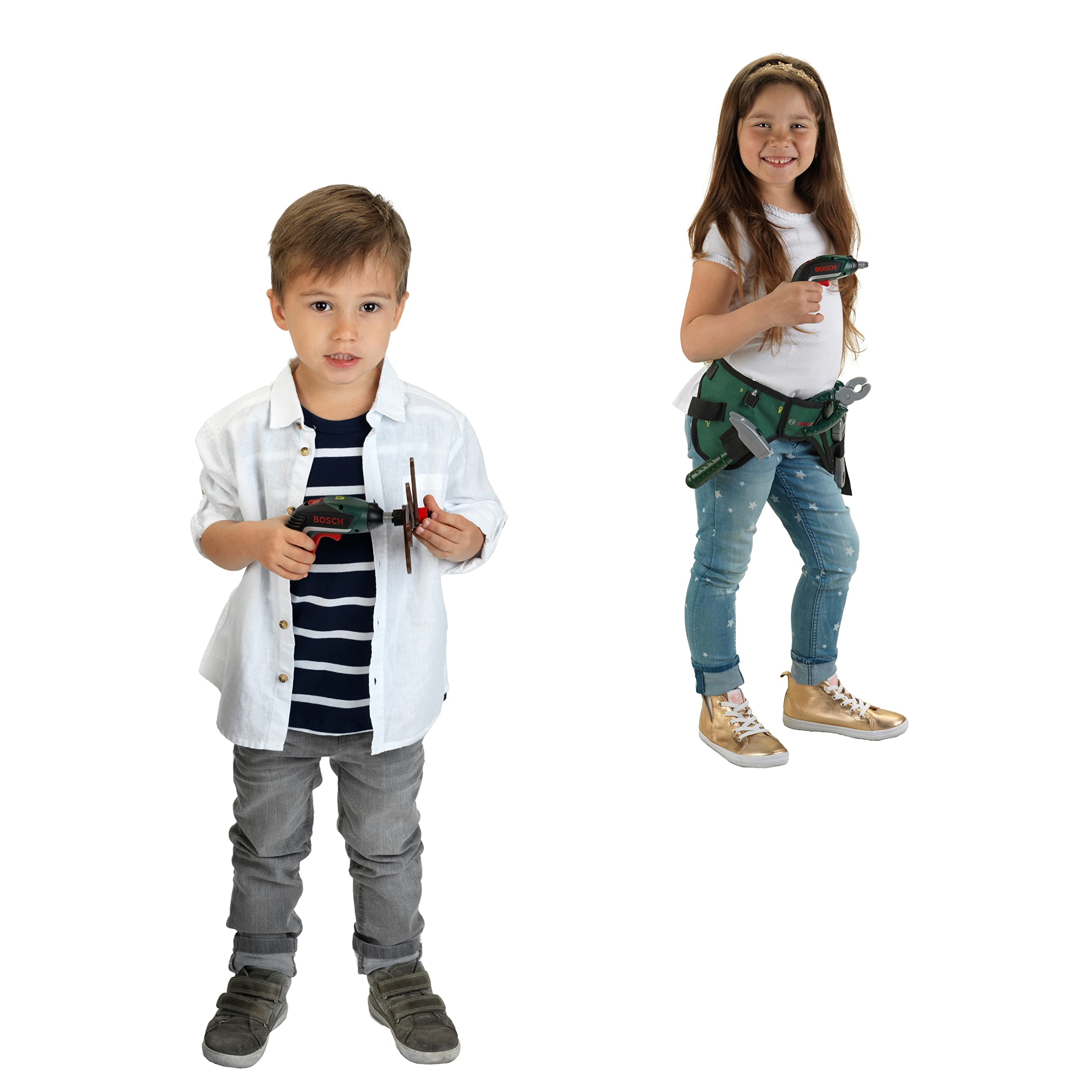 Theo Klein Bosch Ixolino II Cordless Screwdriver Toy - Realistic Sounds & Lights | Ages 3+ | Multi-Colored 3