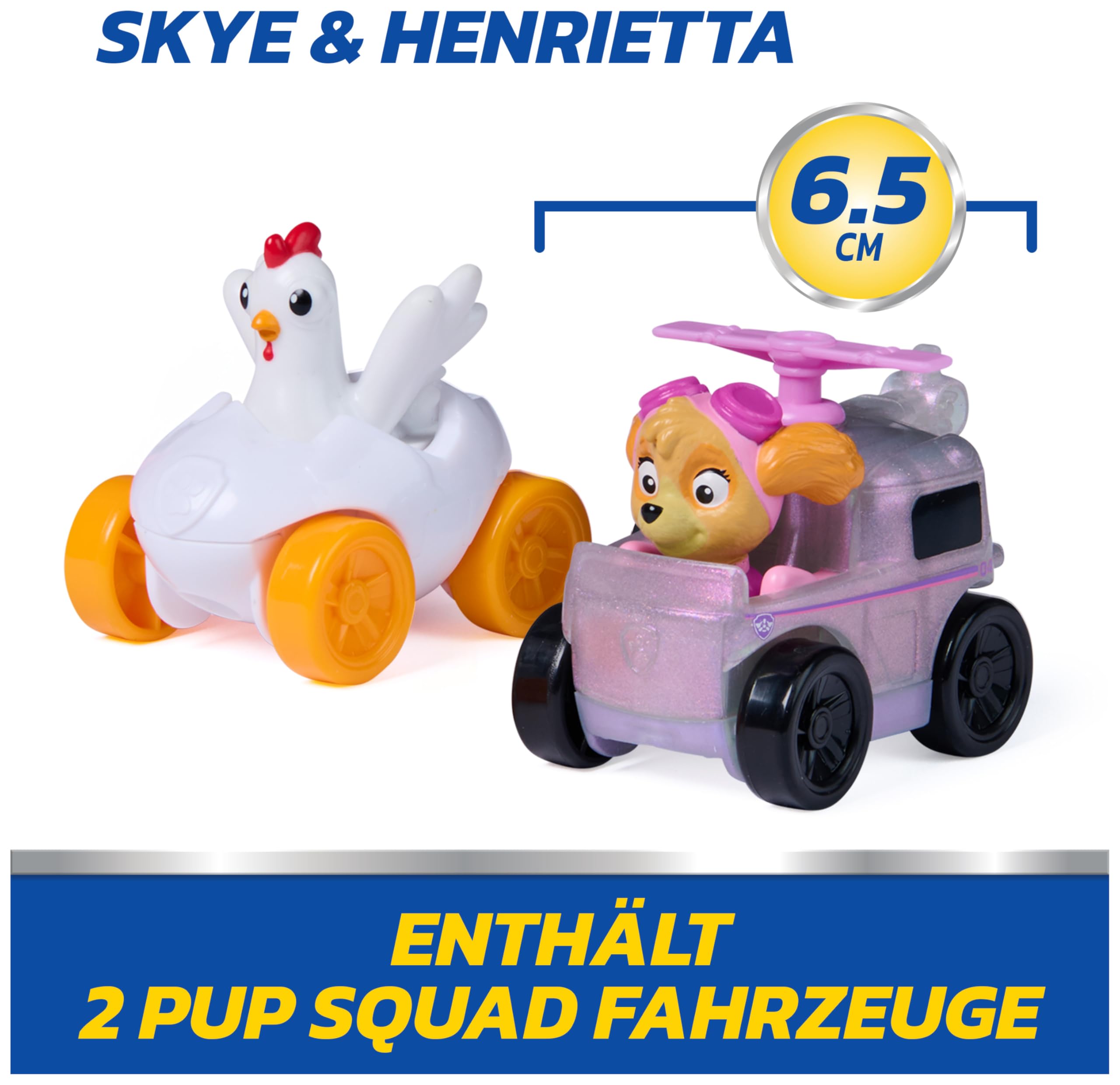 Paw Patrol Pup Squad Launchers 2-Pack with Chickaletta Vehicle | Ages 3-9 | Multicolor Plastic 5