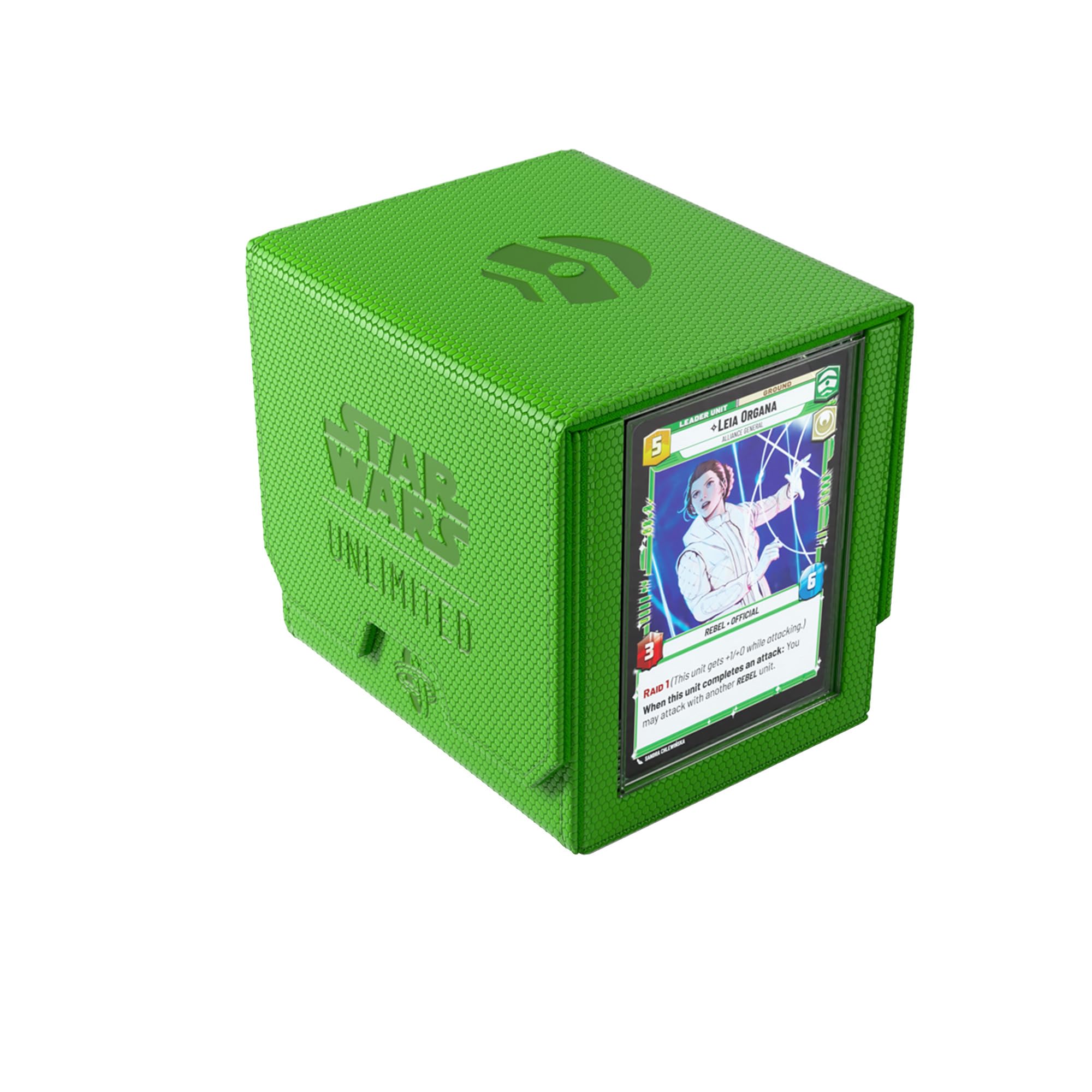 Gamegenic Star Wars Unlimited Deck Pod - Green | Holds 60 Double-Sleeved Cards | Includes Detachable Leader Case