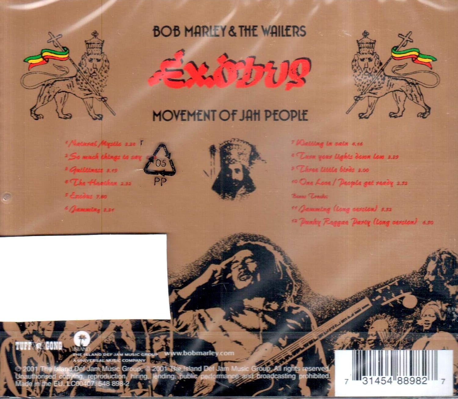 Bob Marley & The Wailers - Exodus Audio CD 3