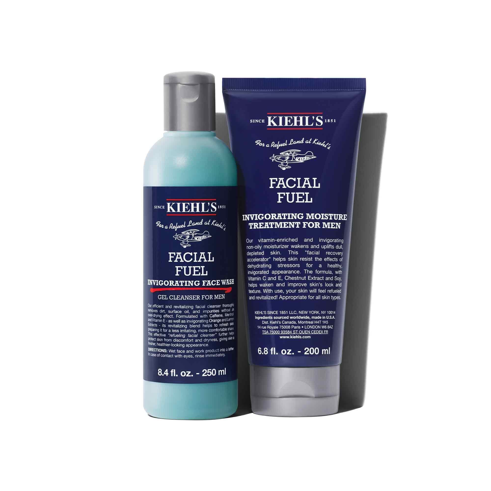Kiehl's Facial Fuel Gift Set for Men - Energising Face Wash and Moisturiser | 450 ml 5