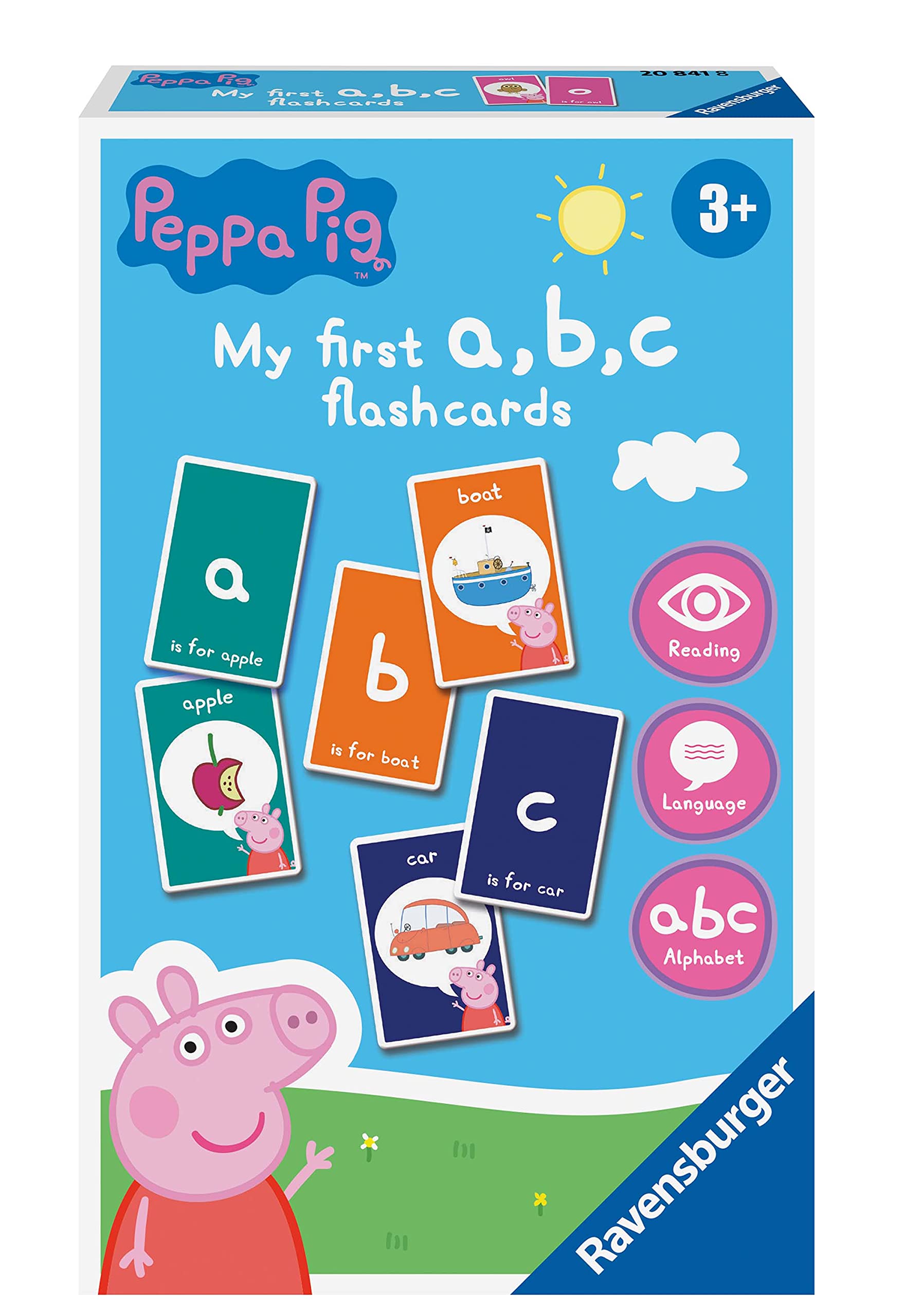 Ravensburger Peppa Pig My First Flash Card Game for Kids Age 4+ | 26 Cards | Multi-coloured 9