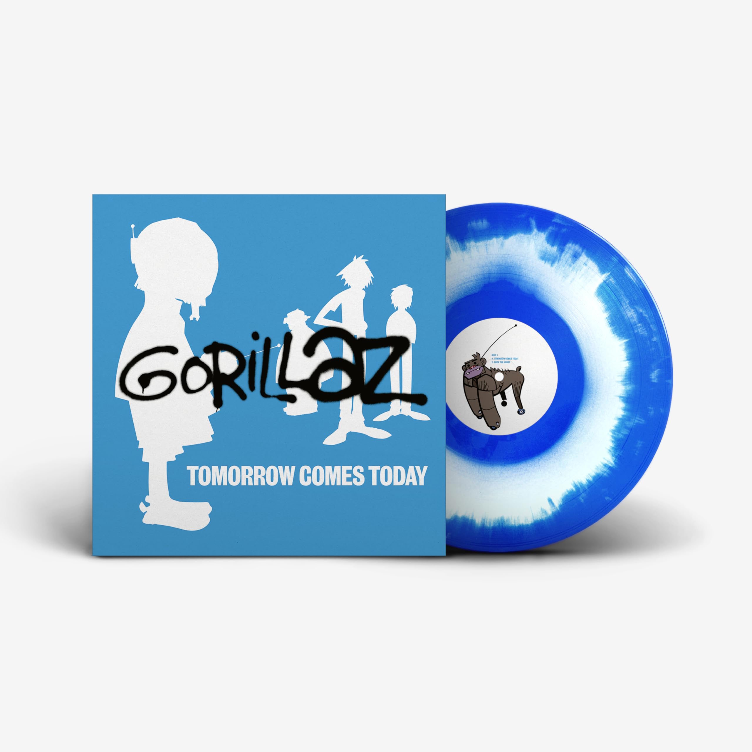 Gorillaz - Tomorrow Comes Today [Limited White & Blue Colour EP Vinyl]
